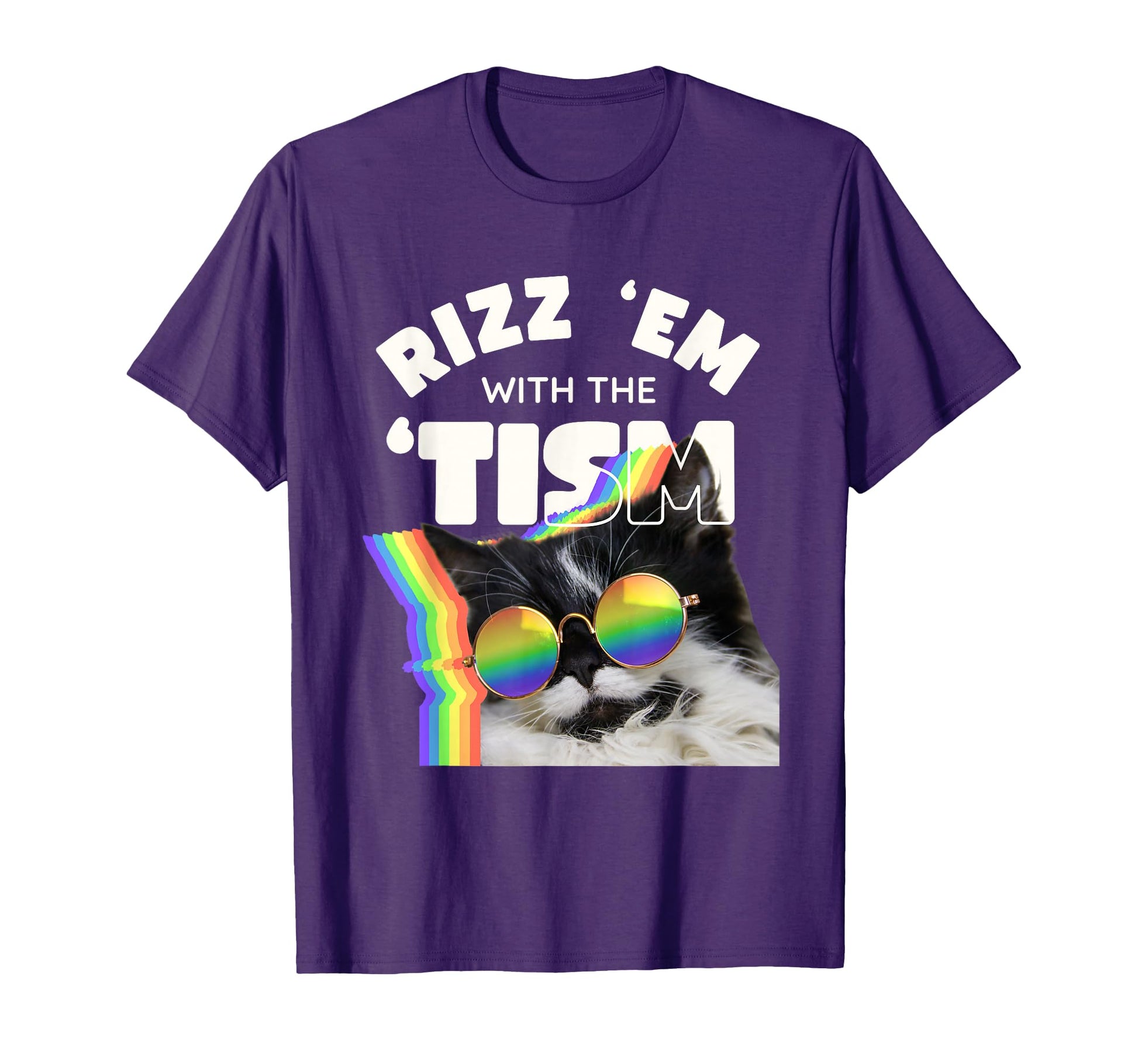 Autism Funny Rizz Em Tism Meme Autistic T-Shirt - Trendy Graphic Unisex - T-Shirt, Sweatshirt, Hoodie