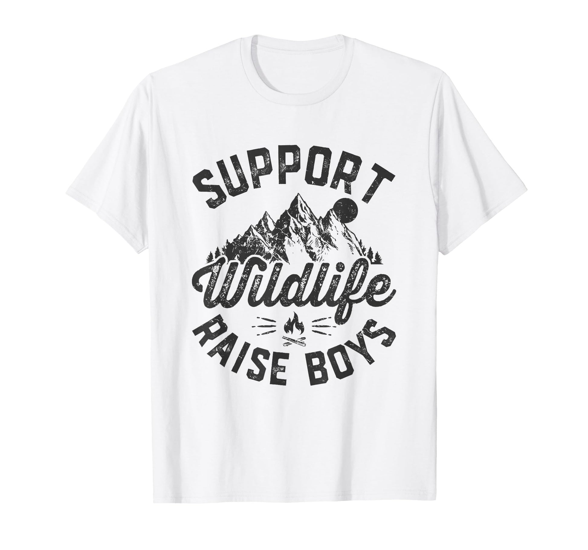 Support Wildlife Raise Funny Camping T-Shirt - Graphic Print for Adults - T-Shirt, Sweatshirt, Hoodie