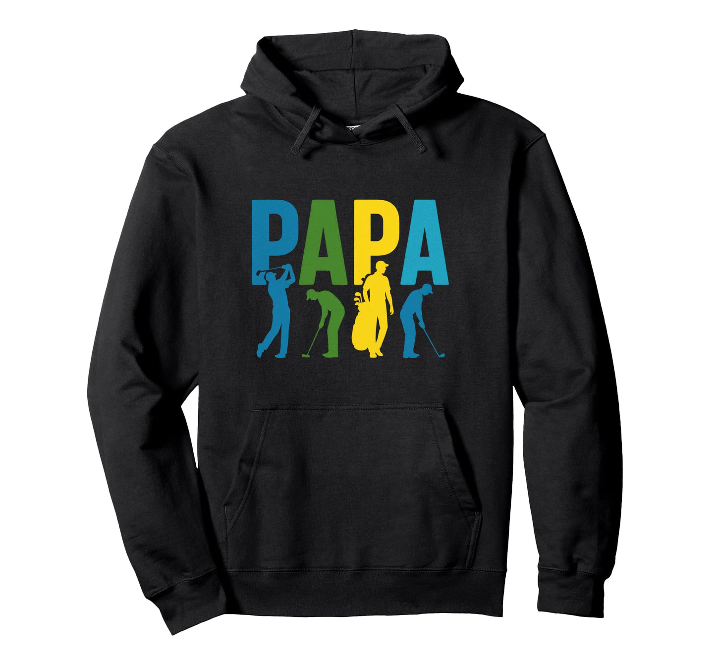 Papa Funny Golfer Dad Sports Hoodie - Graphic Print Men Women - T-Shirt, Sweatshirt, Hoodie
