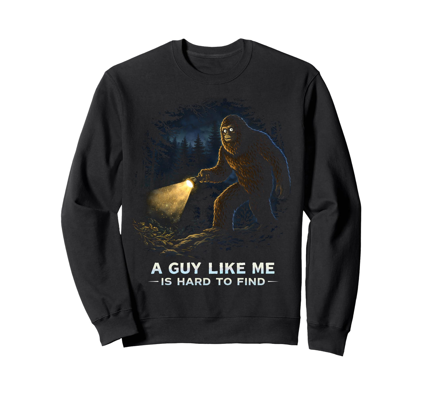 Funny Bigfoot Sunset Forest Sasquatch Sweatshirt - Trendy Graphic Men Women - T-Shirt, Sweatshirt, Hoodie