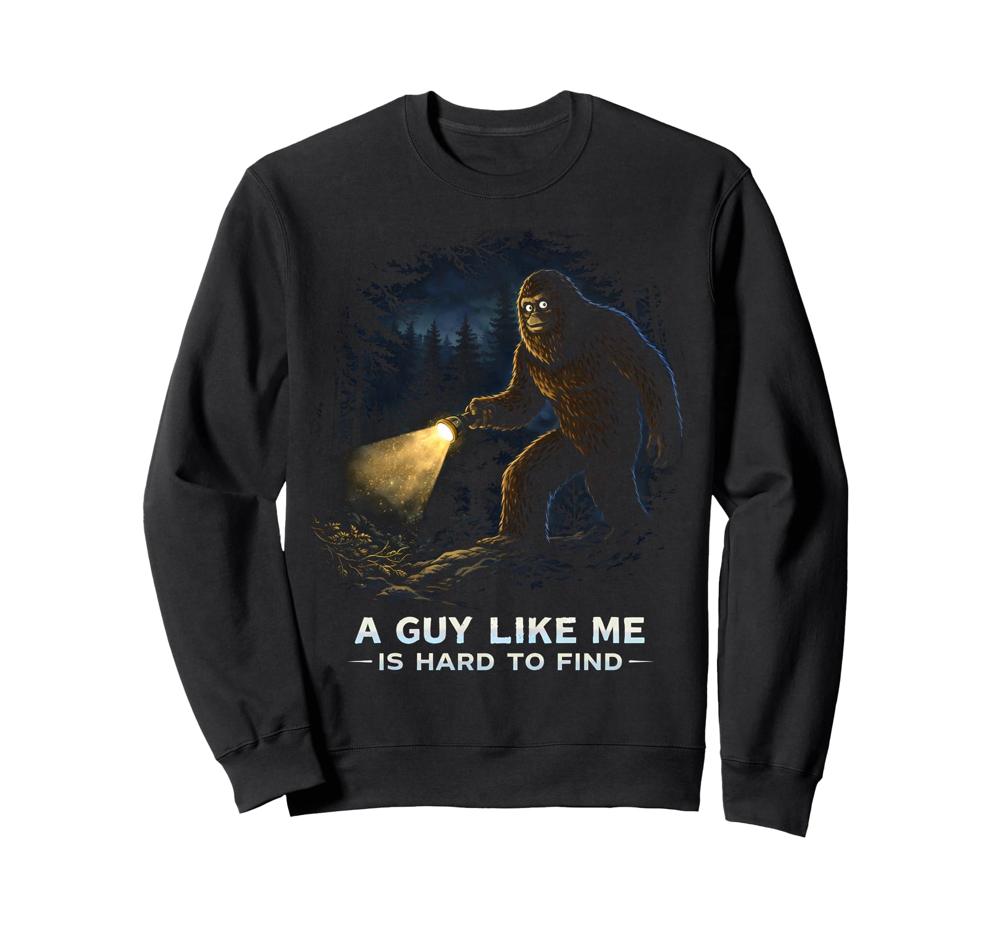 Funny Bigfoot Sunset Forest Sasquatch Sweatshirt - Trendy Graphic Men Women - T-Shirt, Sweatshirt, Hoodie