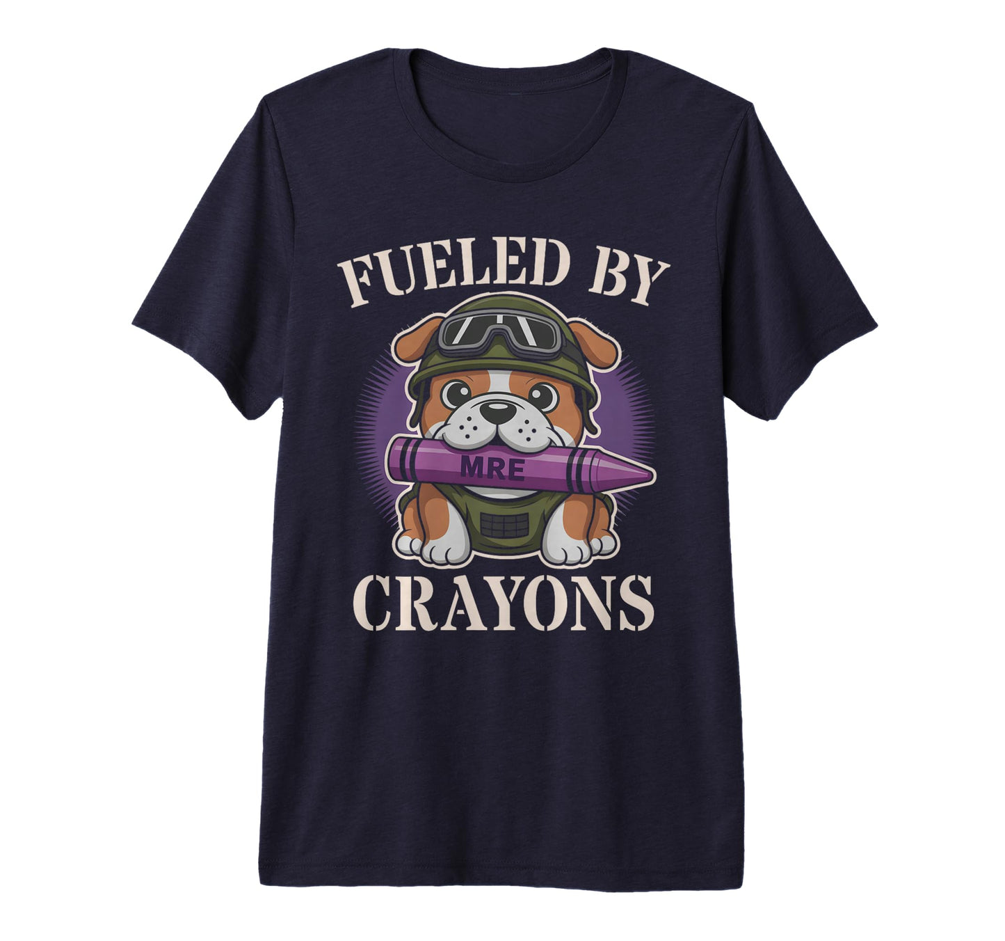 Sarcastic Fueled Crayons Bulldog T-Shirt - Streetwear Style Men Women - T-Shirt, Sweatshirt, Hoodie
