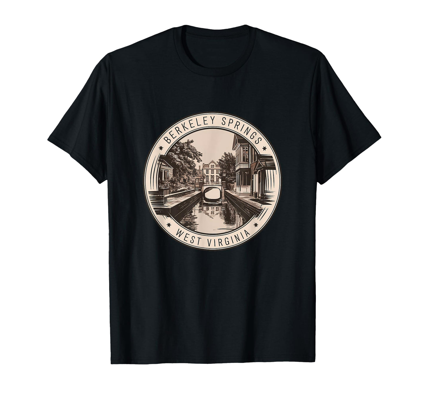 Berkeley Springs West Virginia T-Shirt - Minimalist Print for Adults - T-Shirt, Sweatshirt, Hoodie