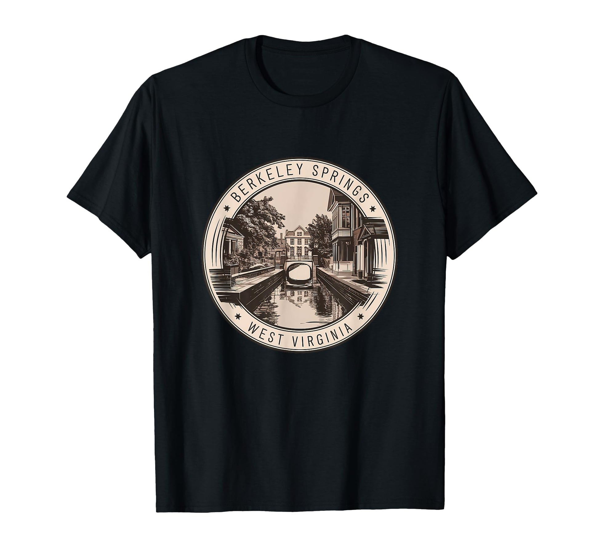 Berkeley Springs West Virginia T-Shirt - Minimalist Print for Adults - T-Shirt, Sweatshirt, Hoodie