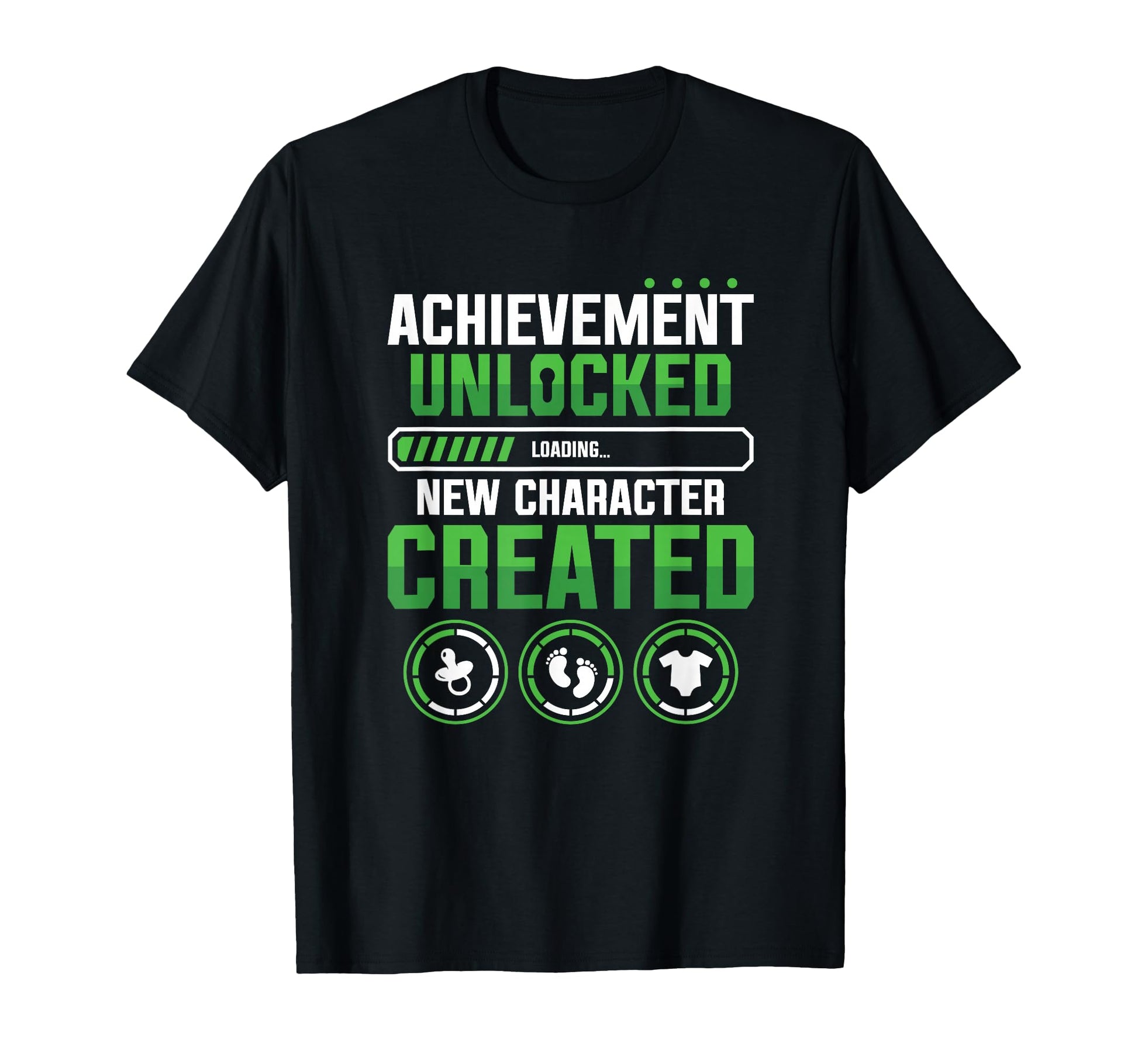 New Character Created Gamer Pregnancy T-Shirt - Minimalist Print Unisex - T-Shirt, Sweatshirt, Hoodie