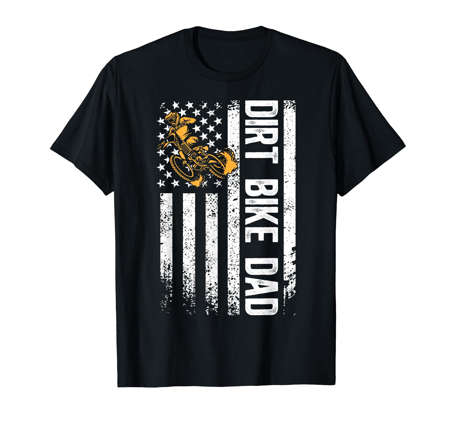 Dirt Bike Dad Us Flag Dad Dirt Biker T-Shirt - Fun Novelty Design Unisex - T-Shirt, Sweatshirt, Hoodie