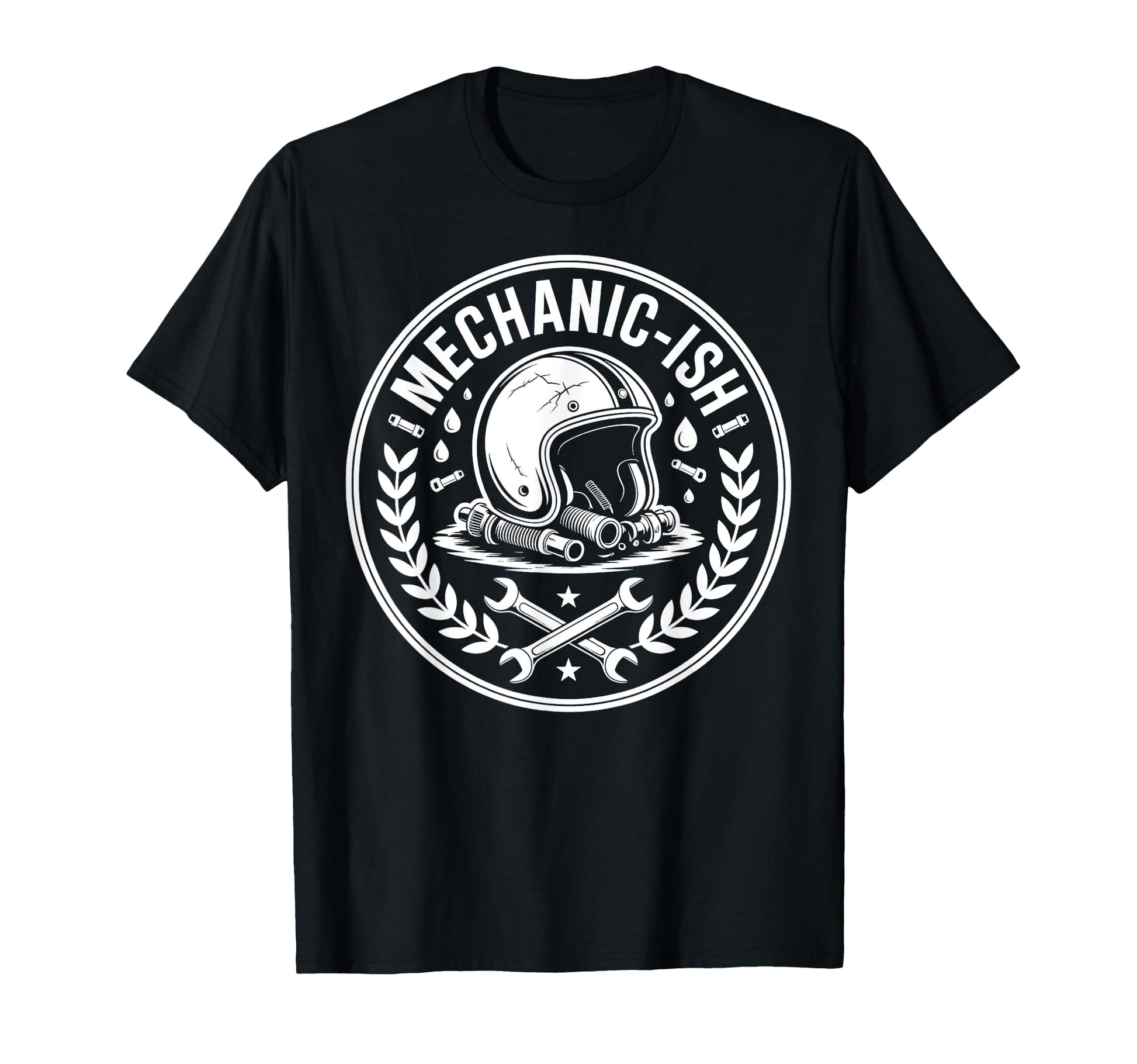 Mechanic Ish Motorcycle Grandpa Dad T-Shirt - Aesthetic Graphic for Adults - T-Shirt, Sweatshirt, Hoodie