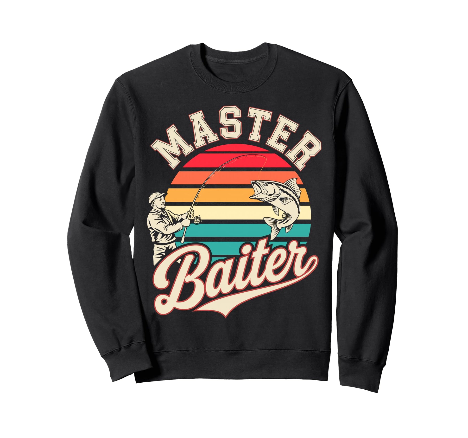Master Baiter Meme Bass Fishing Sweatshirt - Novelty Apparel Men Women - T-Shirt, Sweatshirt, Hoodie