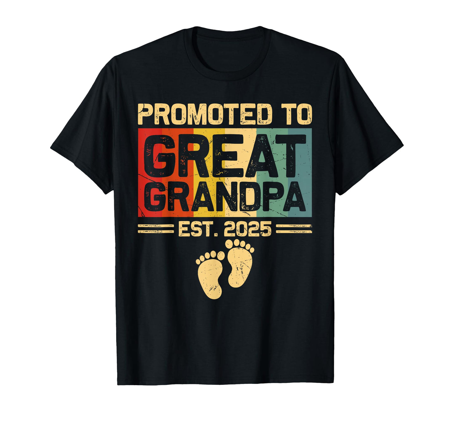 Promoted To Great Grandpa Est 2025 T-Shirt - Graphic Print for Adults - T-Shirt, Sweatshirt, Hoodie