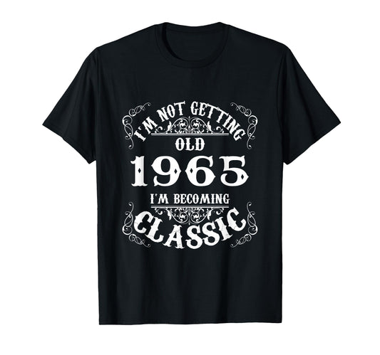 1965 61St Birthday Gift 61 Years Old T-Shirt - Minimalist Print for Adults - T-Shirt, Sweatshirt, Hoodie