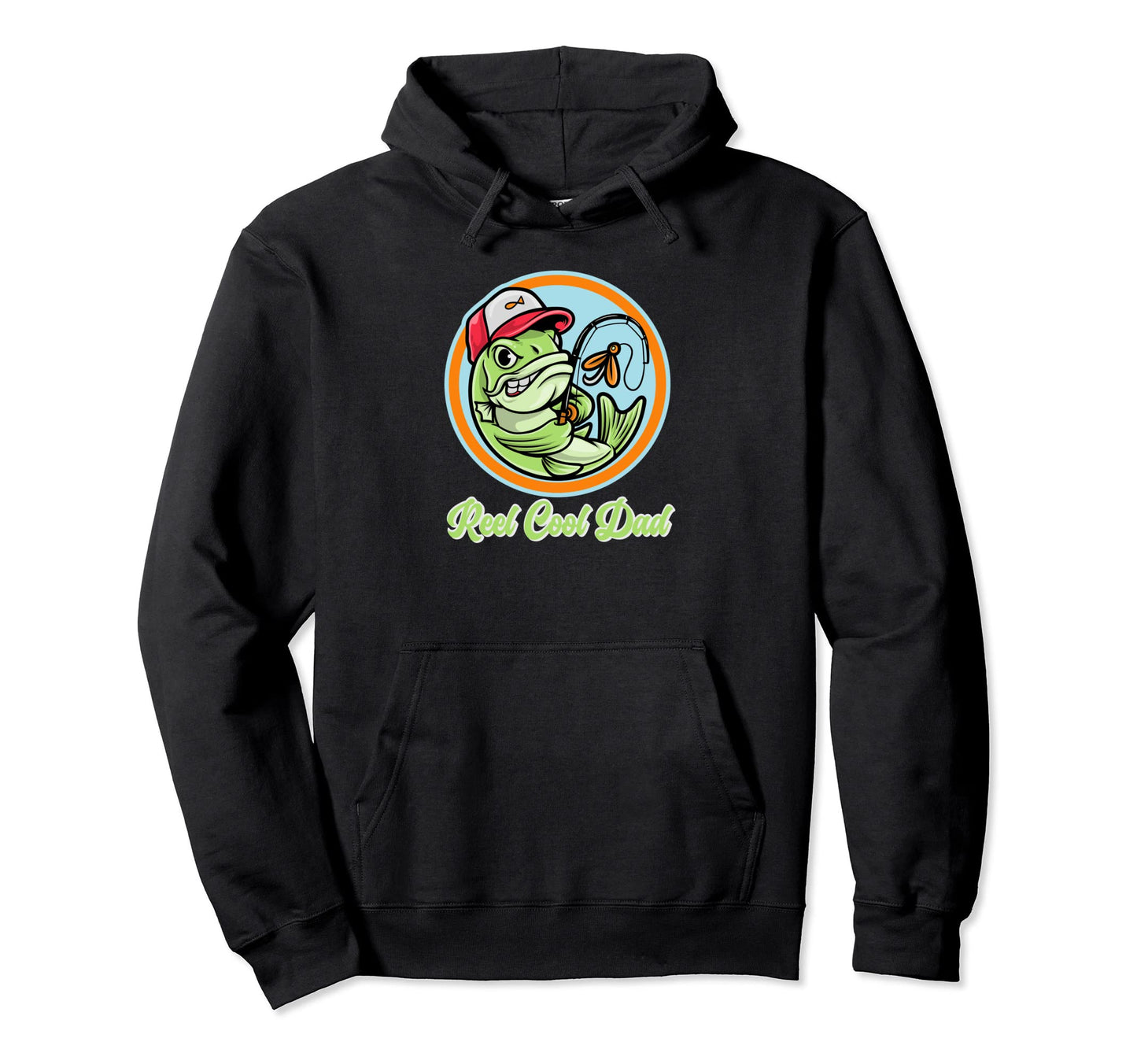 Reel Dad Funny Dad Dads Father Fathers Day Hoodie - Graphic Print Men Women - T-Shirt, Sweatshirt, Hoodie