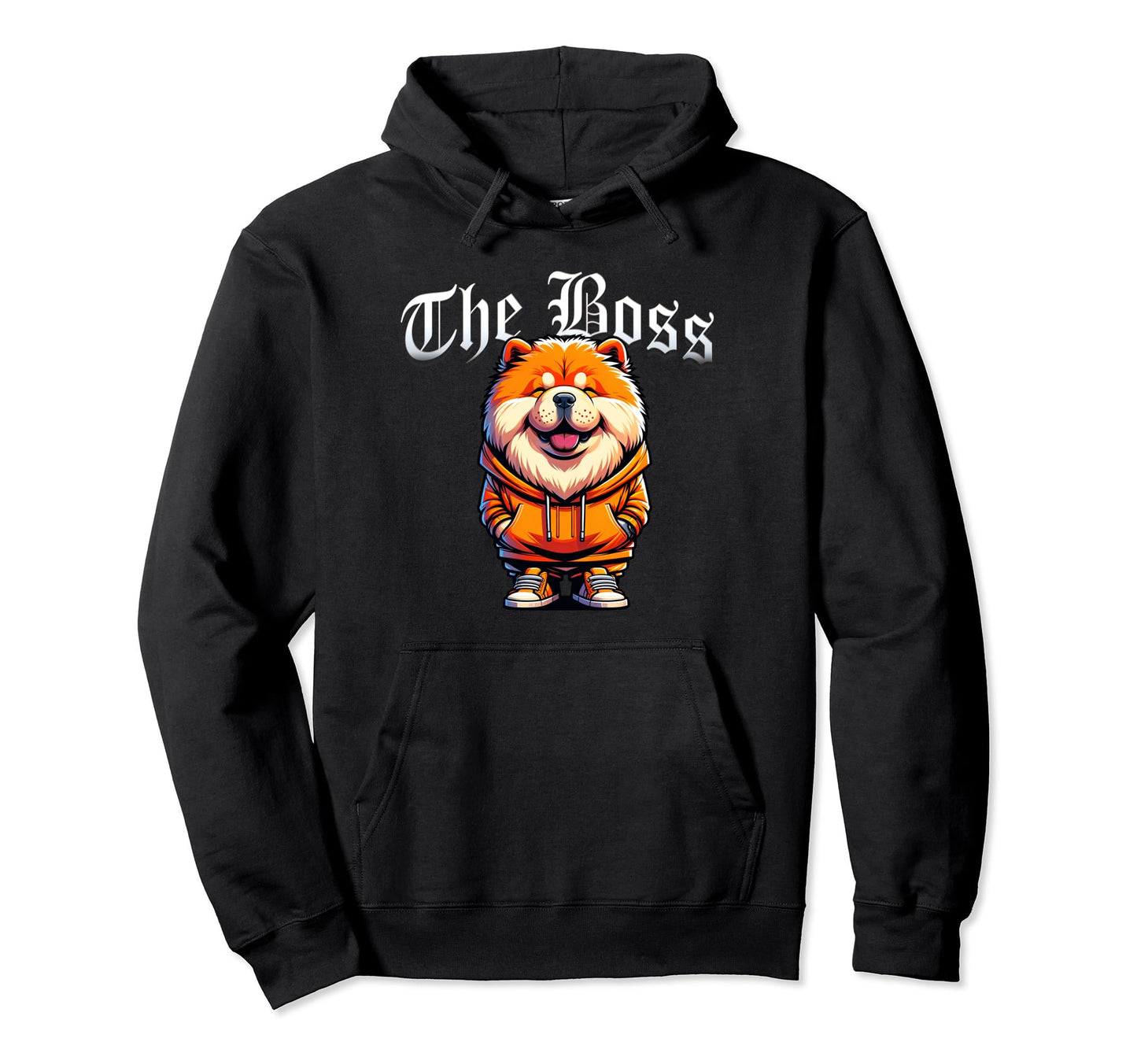 Chow Chow Dog Boss Jacket Outfit Hoodie - Fun Novelty Design for Adults - T-Shirt, Sweatshirt, Hoodie