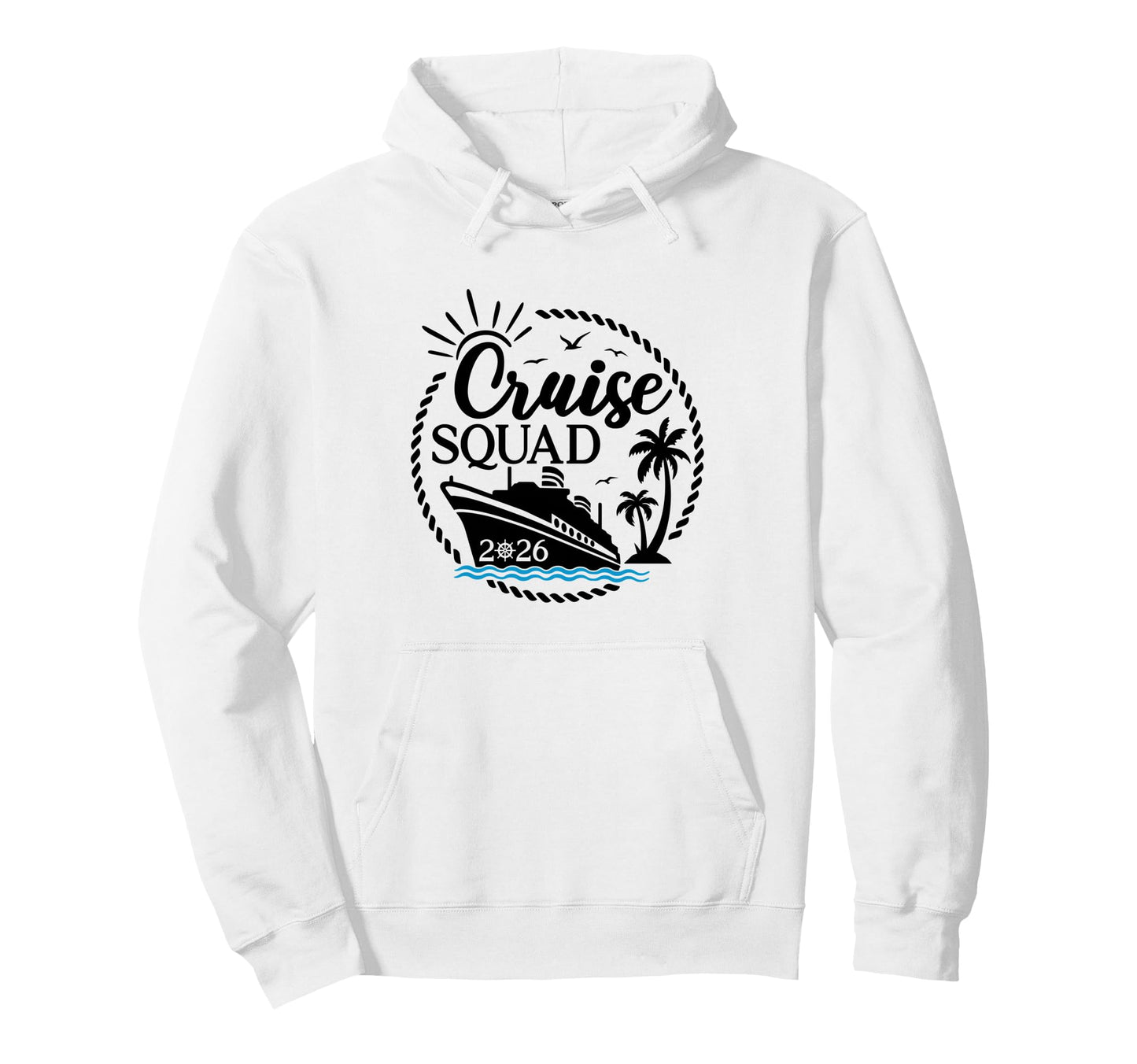 Cruise Squad 2026 Summer Vacation Hoodie - Aesthetic Graphic for Adults - T-Shirt, Sweatshirt, Hoodie