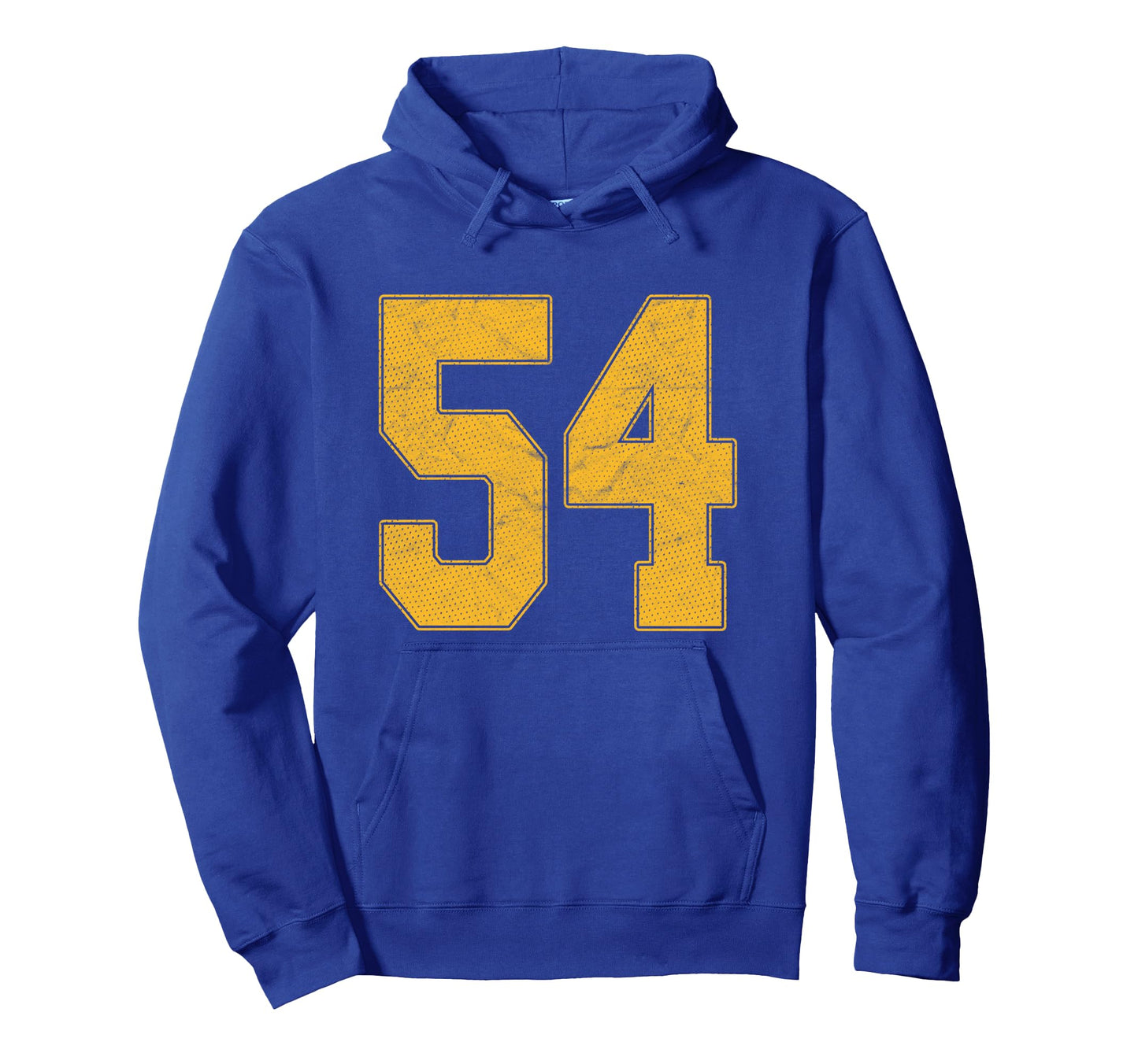 Number 54 Numbered Uniform Sports Team Hoodie - Fun Novelty Design Unisex - T-Shirt, Sweatshirt, Hoodie