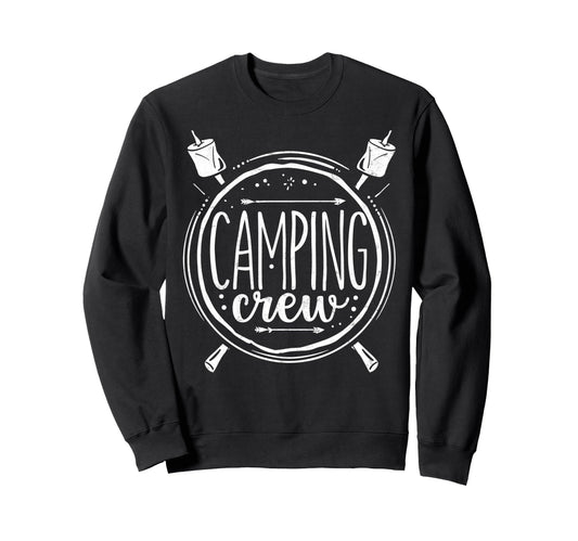Camping Crew Group Matching Funny Sweatshirt - Trendy Graphic for Adults - T-Shirt, Sweatshirt, Hoodie