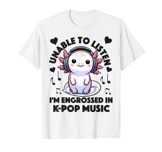 Axolotl K Pop Funny Kawaii Lover T-Shirt - Custom Art Print Men Women - T-Shirt, Sweatshirt, Hoodie