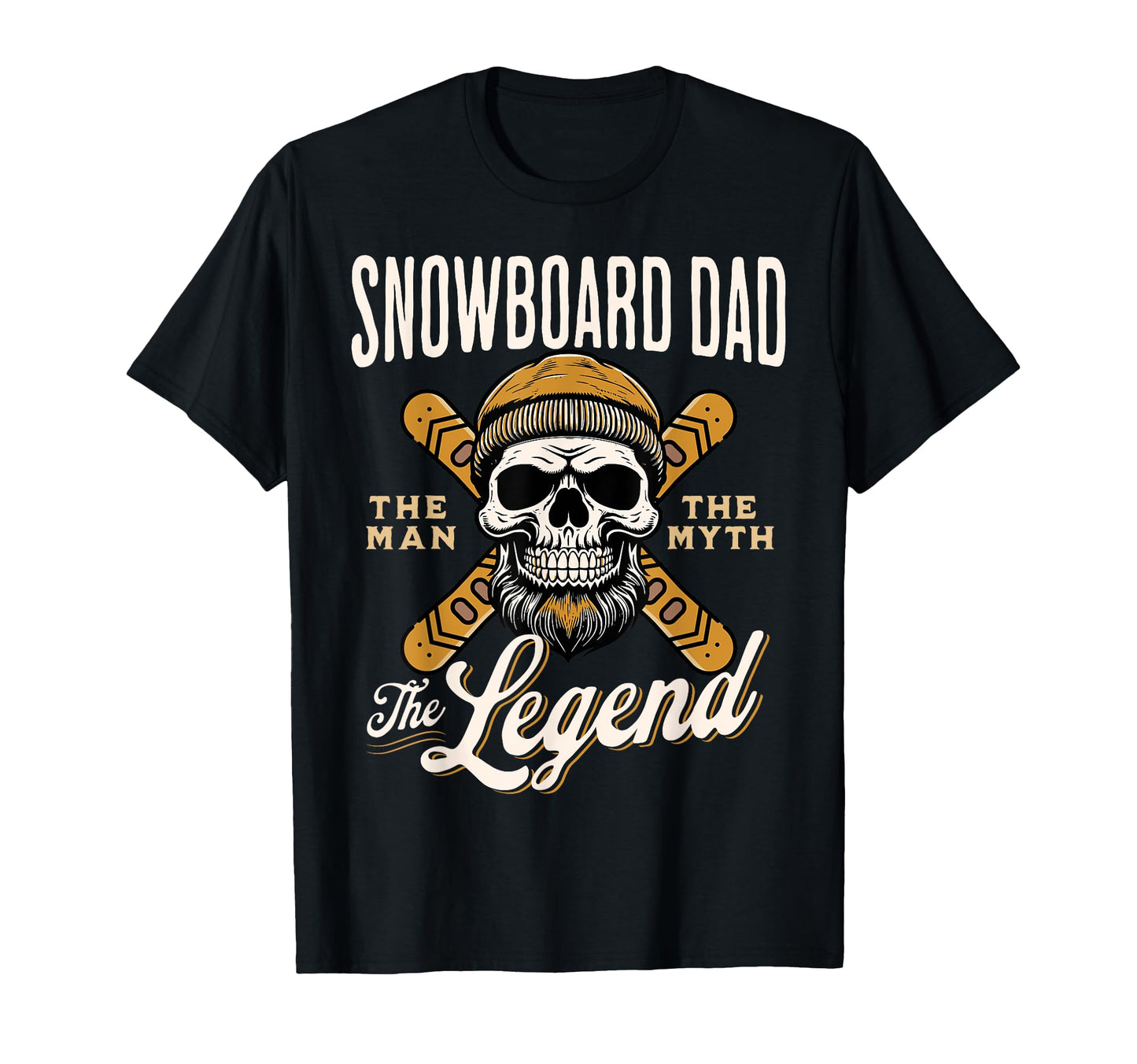Snowboard Dad Myth Legend Funny Snowboarding T-Shirt - Graphic Print Unisex - T-Shirt, Sweatshirt, Hoodie