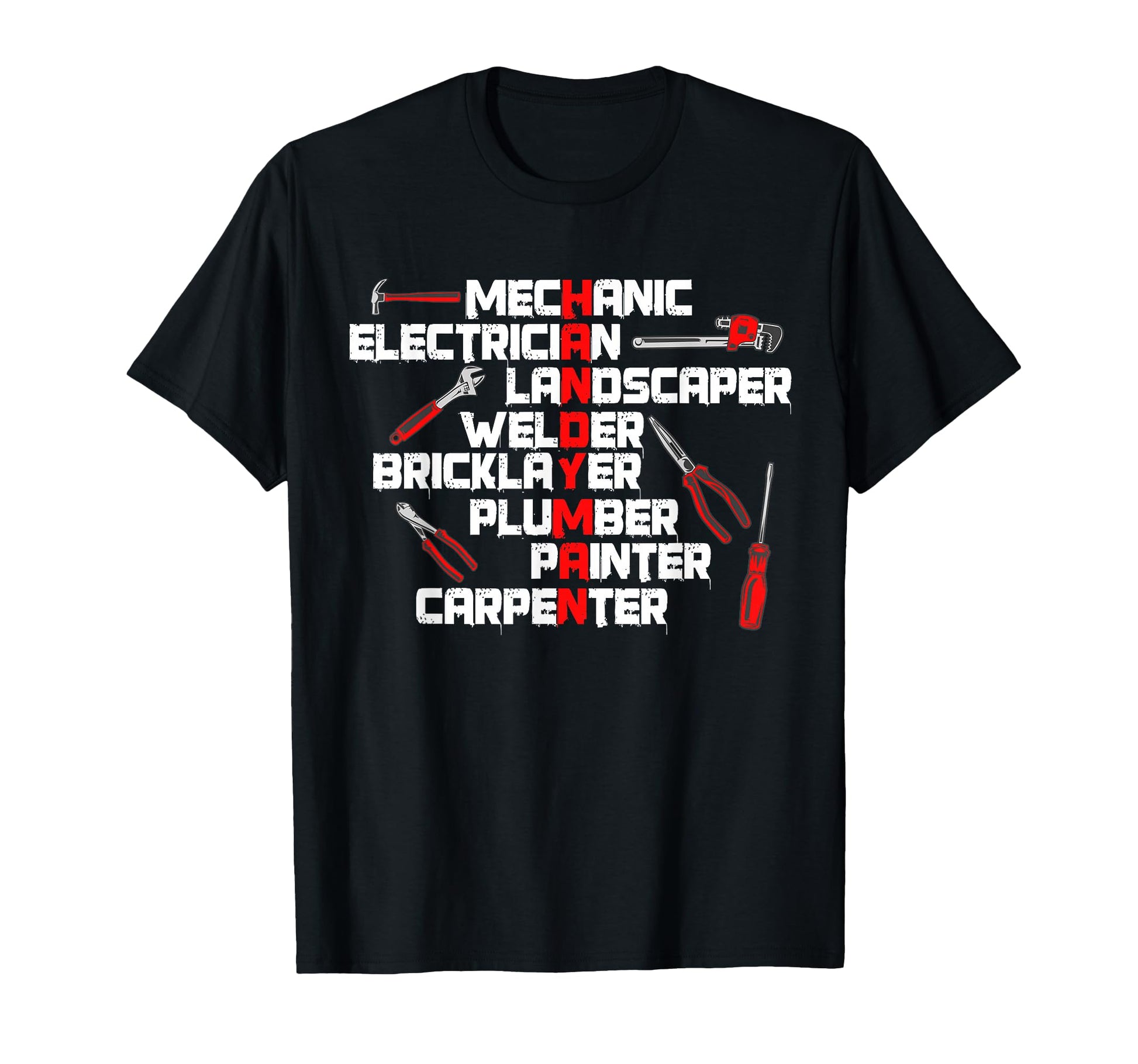 Handyman And Handyman Gift Tools Dad T-Shirt - Custom Art Print for Adults - T-Shirt, Sweatshirt, Hoodie