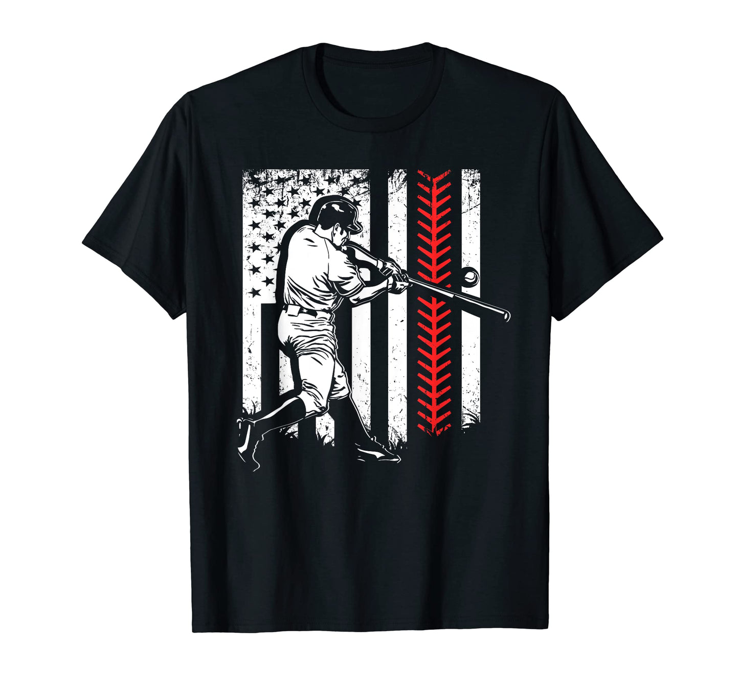 American Flag Baseball Flag Dad Mom Gifts T-Shirt - Trendy Graphic Unisex - T-Shirt, Sweatshirt, Hoodie