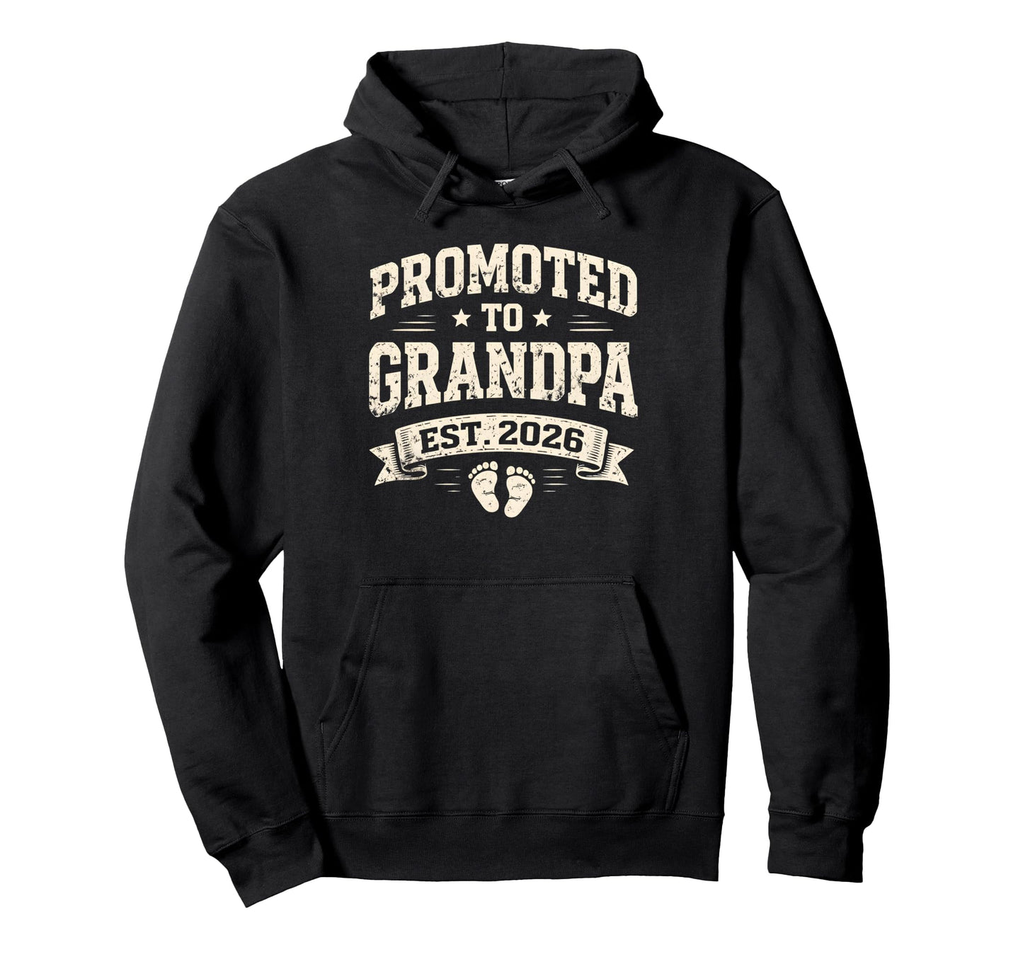 Promoted To Grandpa Est 2026 1St Time Hoodie - Unique Graphic for Adults - T-Shirt, Sweatshirt, Hoodie