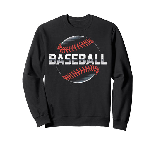 Baseball Ball Baseball Lover Player Sweatshirt - Trendy Graphic for Adults - T-Shirt, Sweatshirt, Hoodie