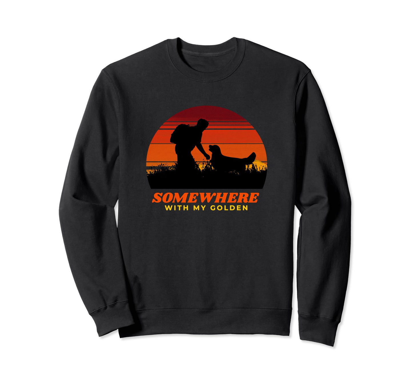 Life Is Better Golden Retriever Sweatshirt - Minimalist Print Men Women - T-Shirt, Sweatshirt, Hoodie