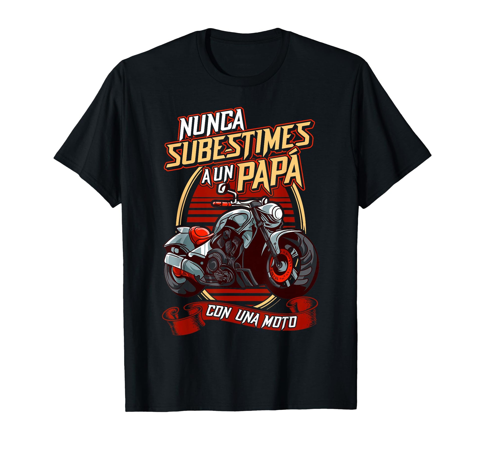 Never Underestimate Dad Motorcycle T-Shirt - Custom Art Print Unisex - T-Shirt, Sweatshirt, Hoodie