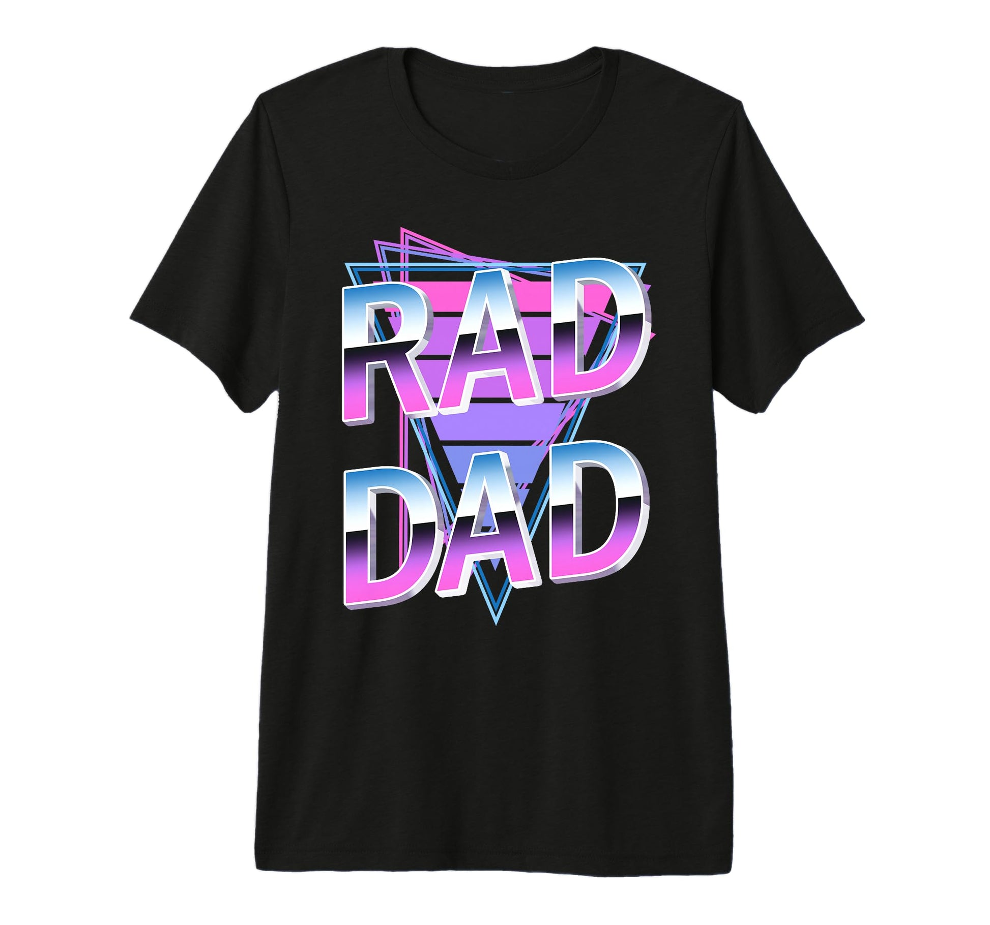 Rad Dad 80S Tri Blend T-Shirt - Streetwear Style Unisex - T-Shirt, Sweatshirt, Hoodie