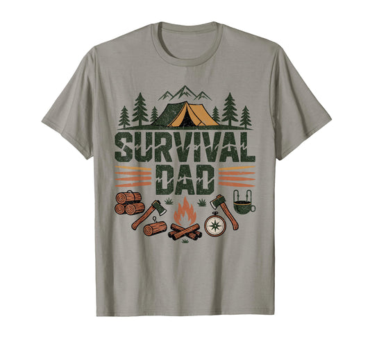 Bushcraft Camping Outdoor Survival Dad T-Shirt - Graphic Print Men Women - T-Shirt, Sweatshirt, Hoodie