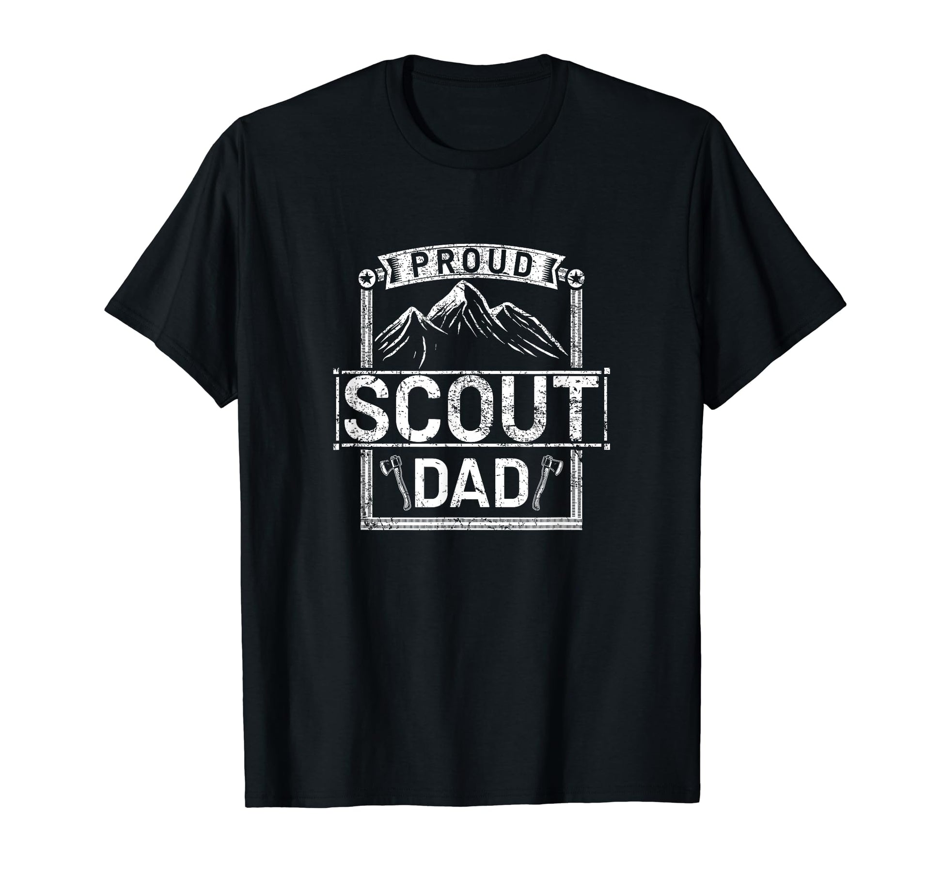 Proud Scout Dad Scouting Tent T-Shirt - Fun Novelty Design for Adults - T-Shirt, Sweatshirt, Hoodie