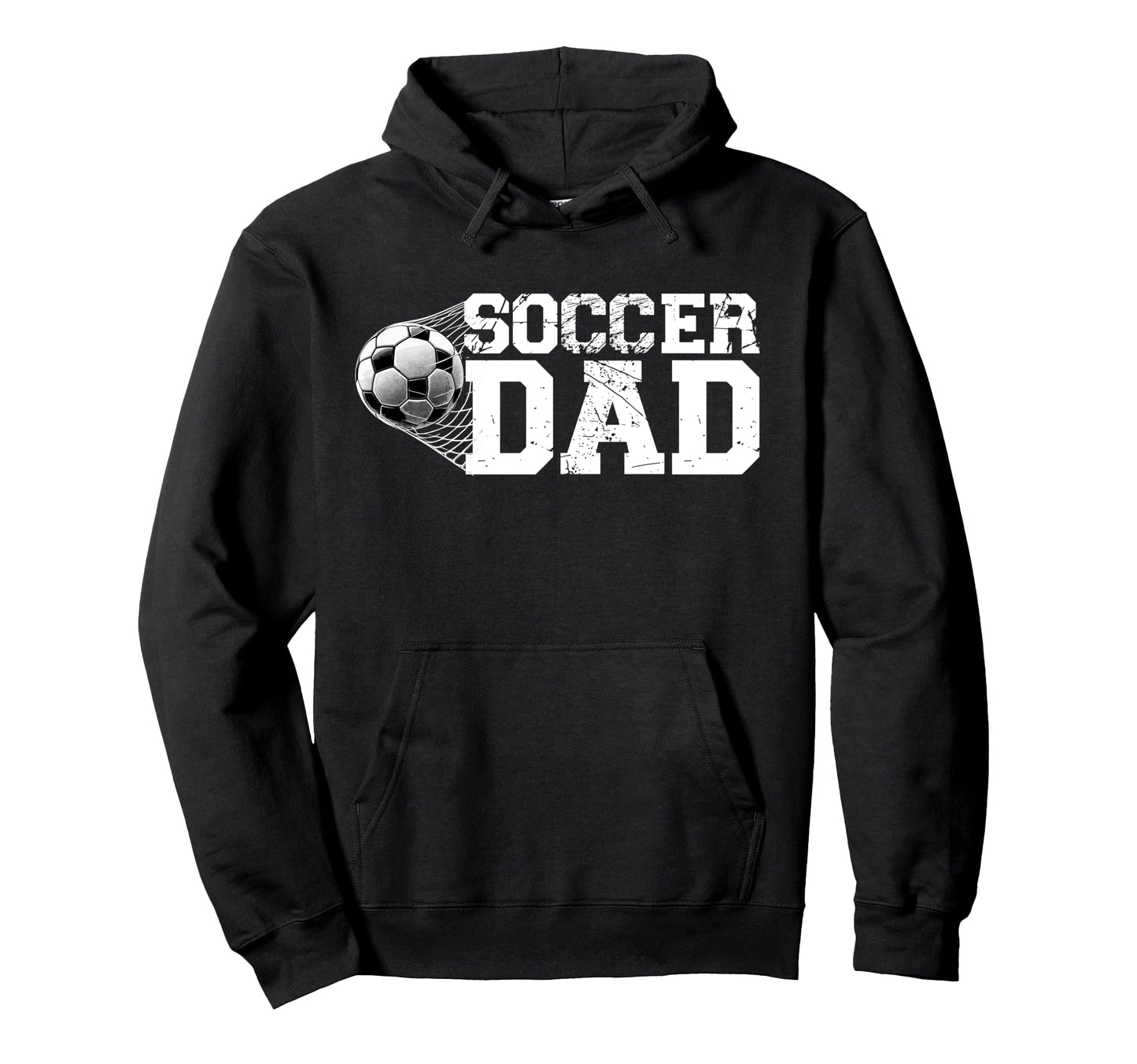 Soccer Dad Fatherhood Papa Soccer Hoodie - Fun Novelty Design for Adults - T-Shirt, Sweatshirt, Hoodie