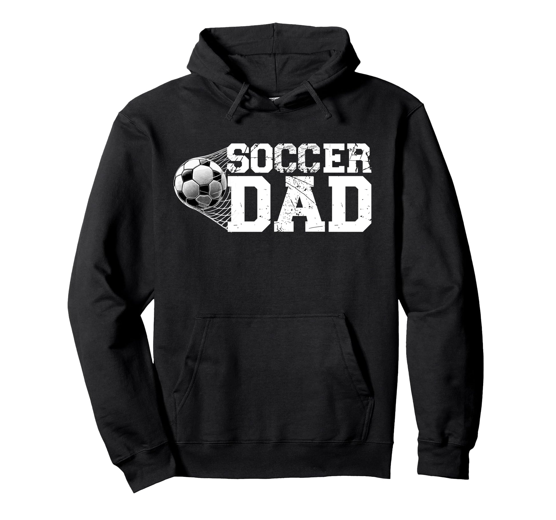 Soccer Dad Fatherhood Papa Soccer Hoodie - Fun Novelty Design for Adults - T-Shirt, Sweatshirt, Hoodie