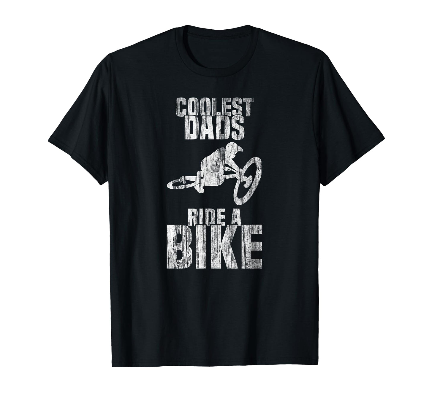 Coolest Dads Ride Bike Bicycle Jump T-Shirt - Minimalist Print for Adults - T-Shirt, Sweatshirt, Hoodie