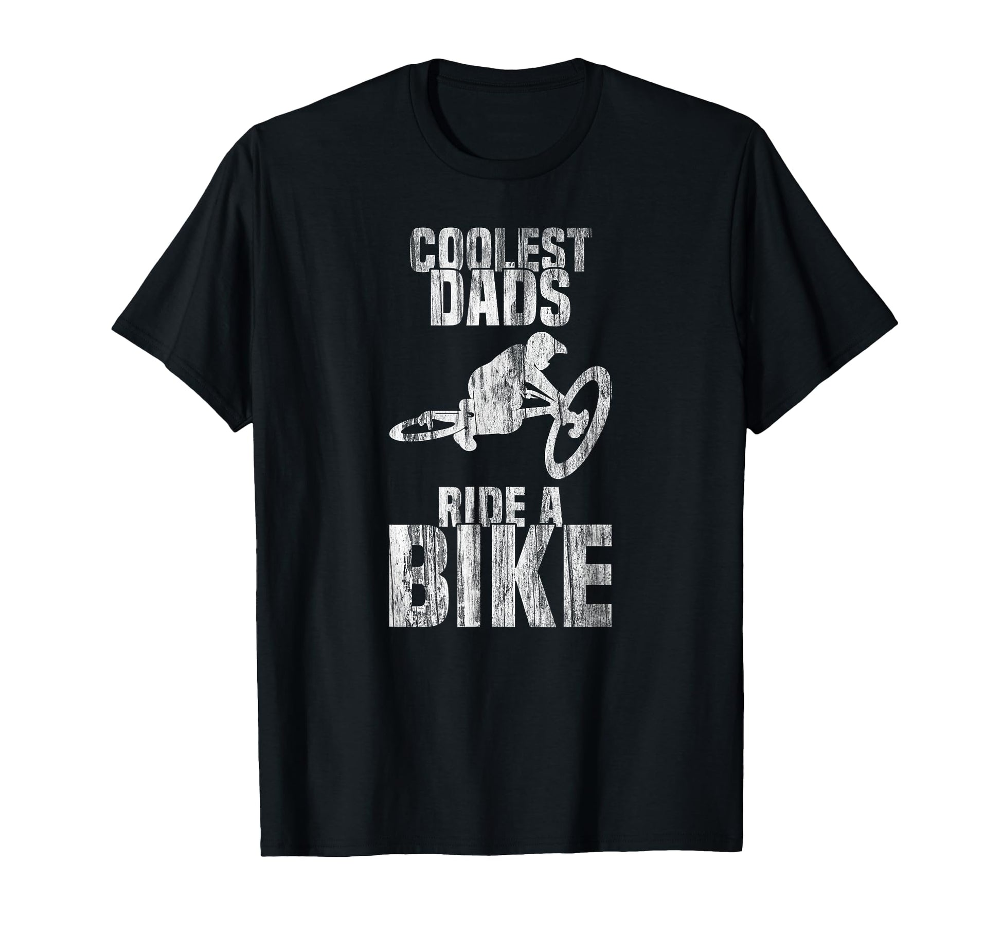 Coolest Dads Ride Bike Bicycle Jump T-Shirt - Minimalist Print for Adults - T-Shirt, Sweatshirt, Hoodie