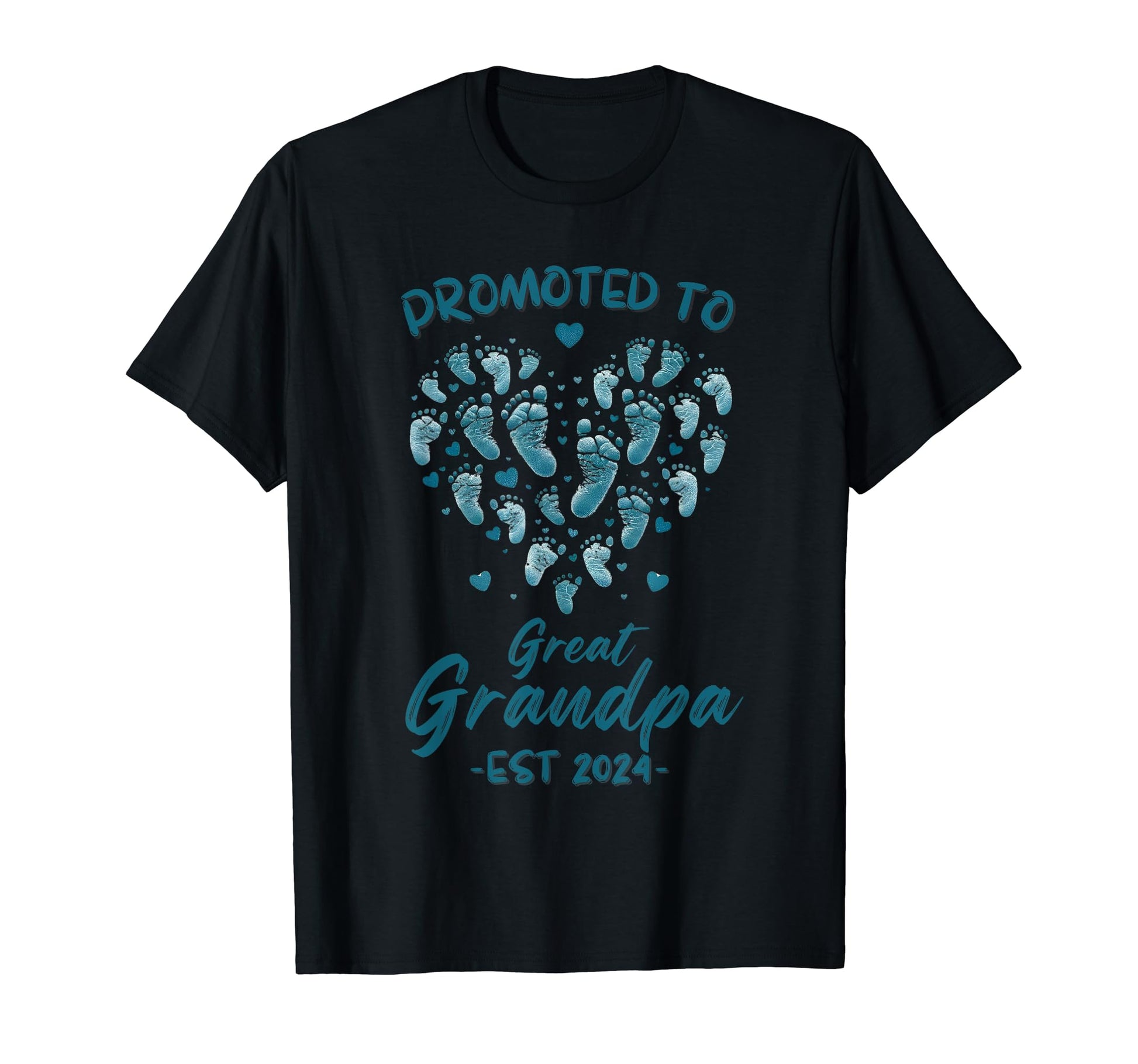 Promoted To Great Grandpa Est 2024 T-Shirt - Fun Novelty Design Men Women - T-Shirt, Sweatshirt, Hoodie