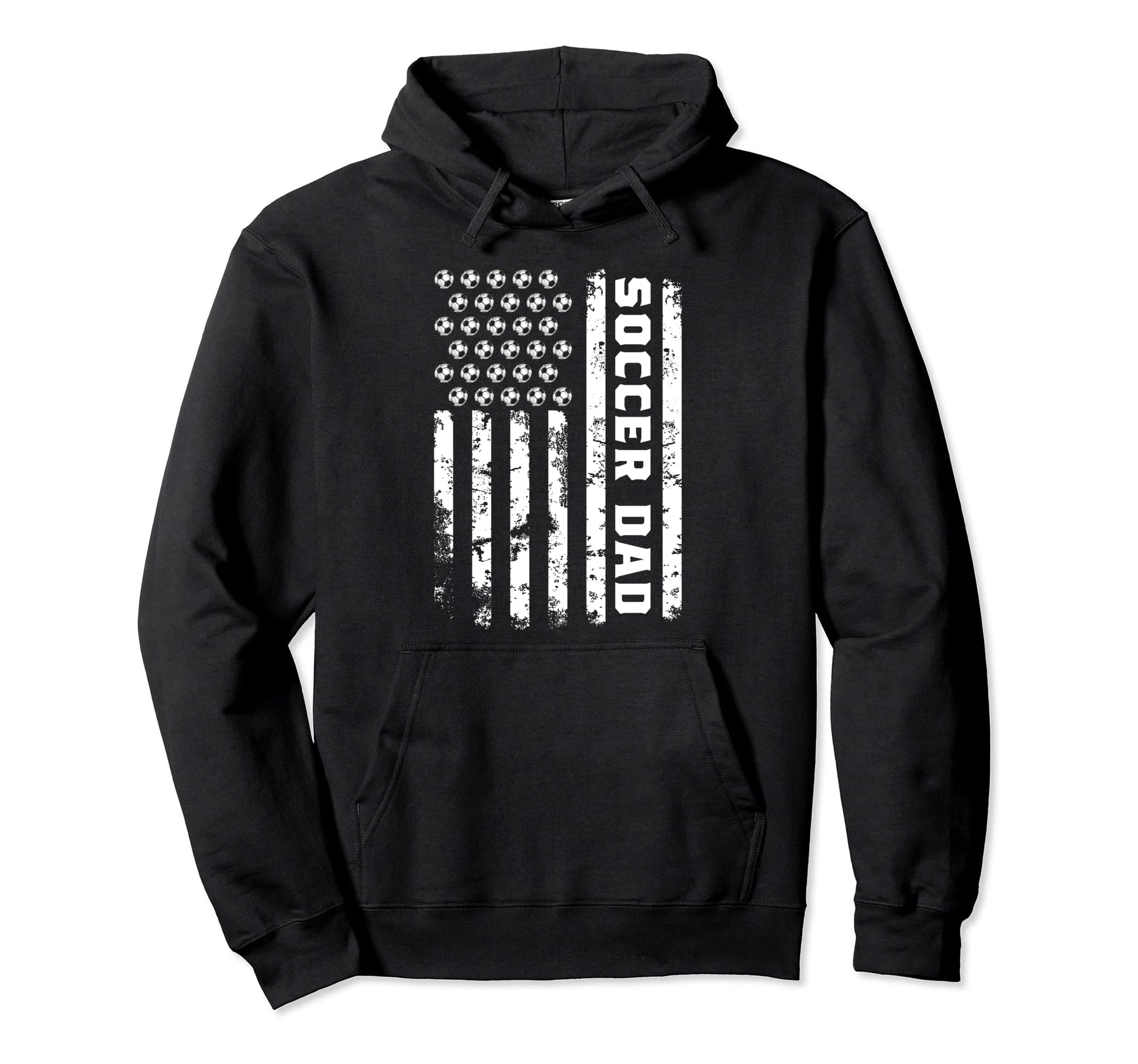 Soccer Dad Us Flag Soccer Lovers Hoodie - Aesthetic Graphic Men Women - T-Shirt, Sweatshirt, Hoodie