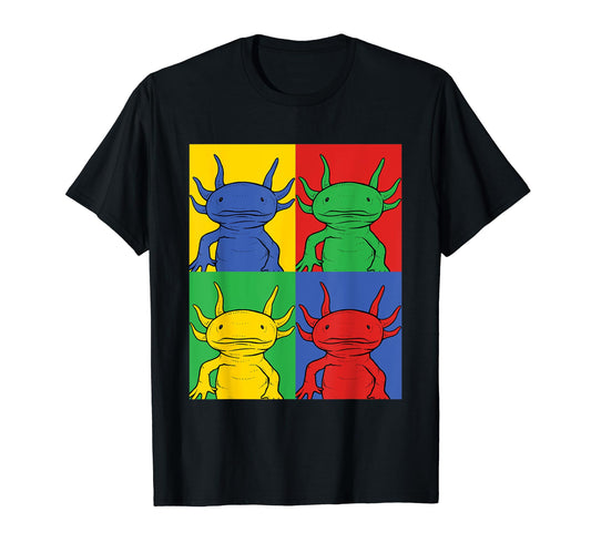 Axolotl Pop Art Mexican Salamander T-Shirt - Aesthetic Graphic Men Women - T-Shirt, Sweatshirt, Hoodie