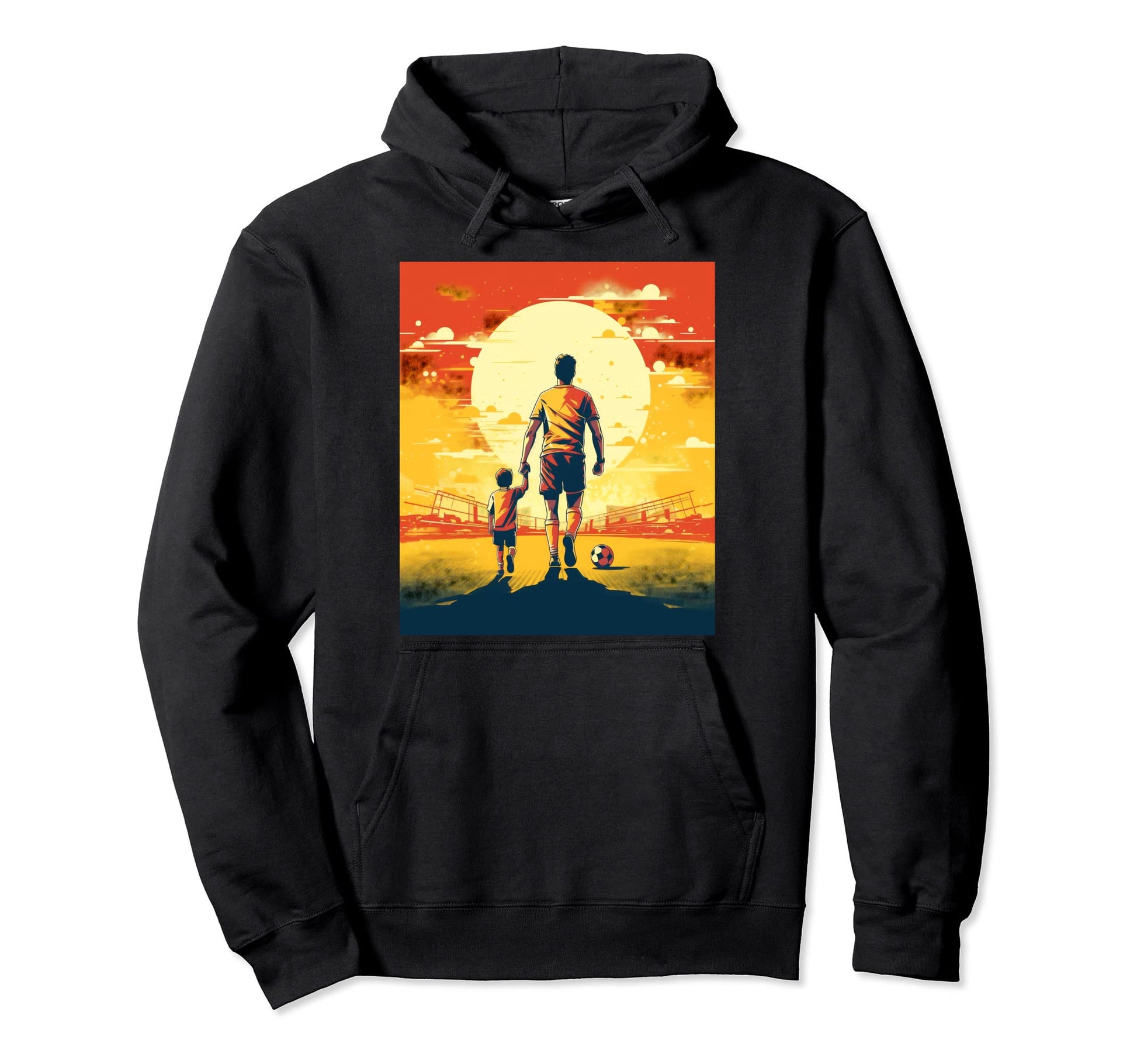 Soccer Dad Father Son Soccer Player Hoodie - Fun Novelty Design Unisex - T-Shirt, Sweatshirt, Hoodie
