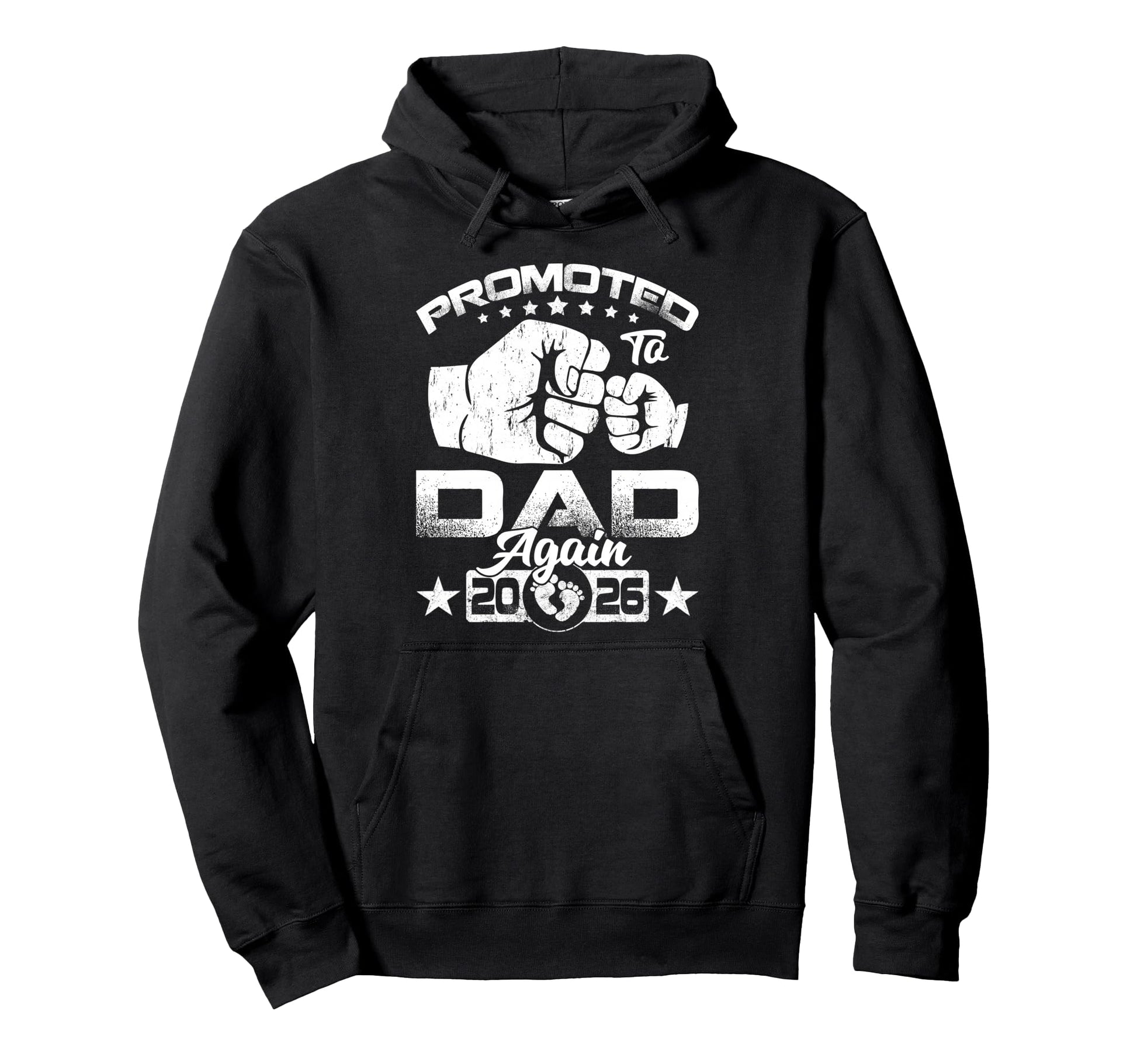 Promoted To Dad Again Est 2026 First Hoodie - Trendy Graphic Men Women - T-Shirt, Sweatshirt, Hoodie