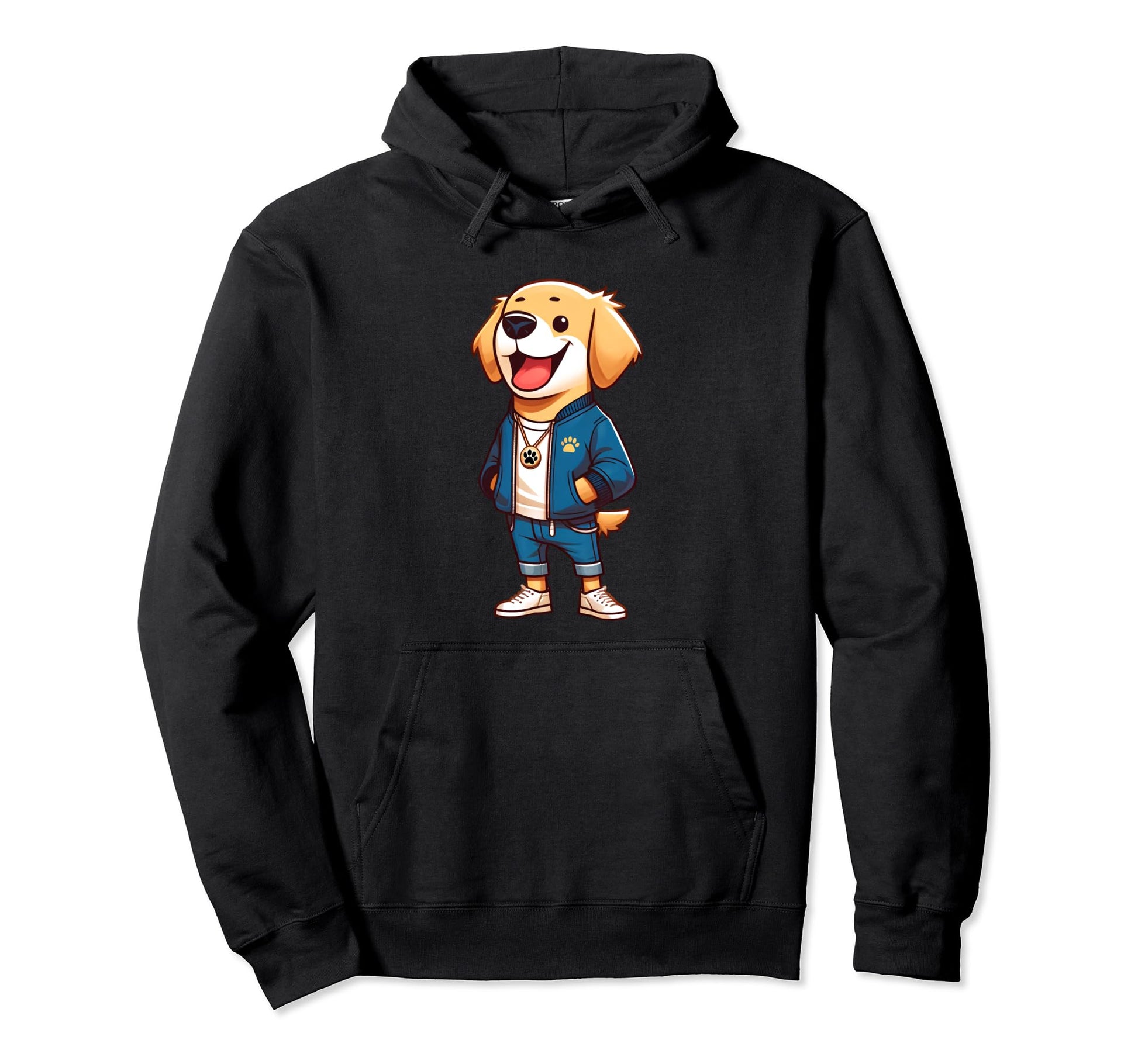Golden Retriever Dog Jacket Outfit Dog Hoodie - Trendy Graphic for Adults - T-Shirt, Sweatshirt, Hoodie