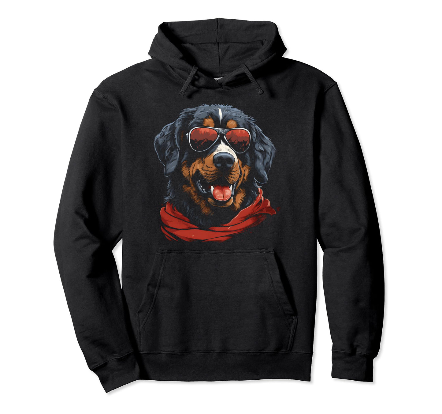 Motorcycle Dad Biker Bernese Mountain Hoodie - Minimalist Print Men Women - T-Shirt, Sweatshirt, Hoodie