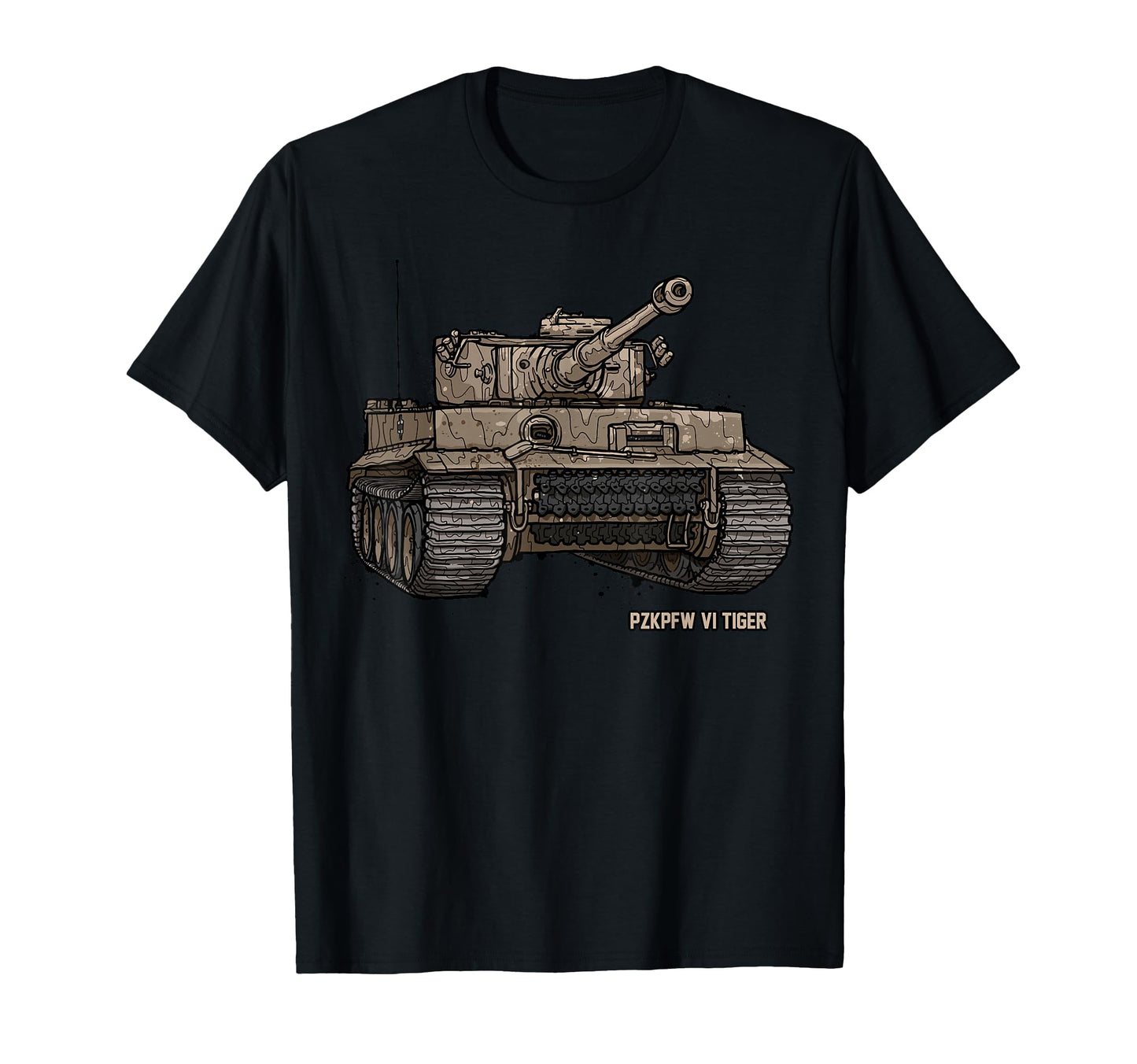 Tiger Tank Pzkpfw Vi Wwii Army Historic T-Shirt - Trendy Graphic Unisex - T-Shirt, Sweatshirt, Hoodie