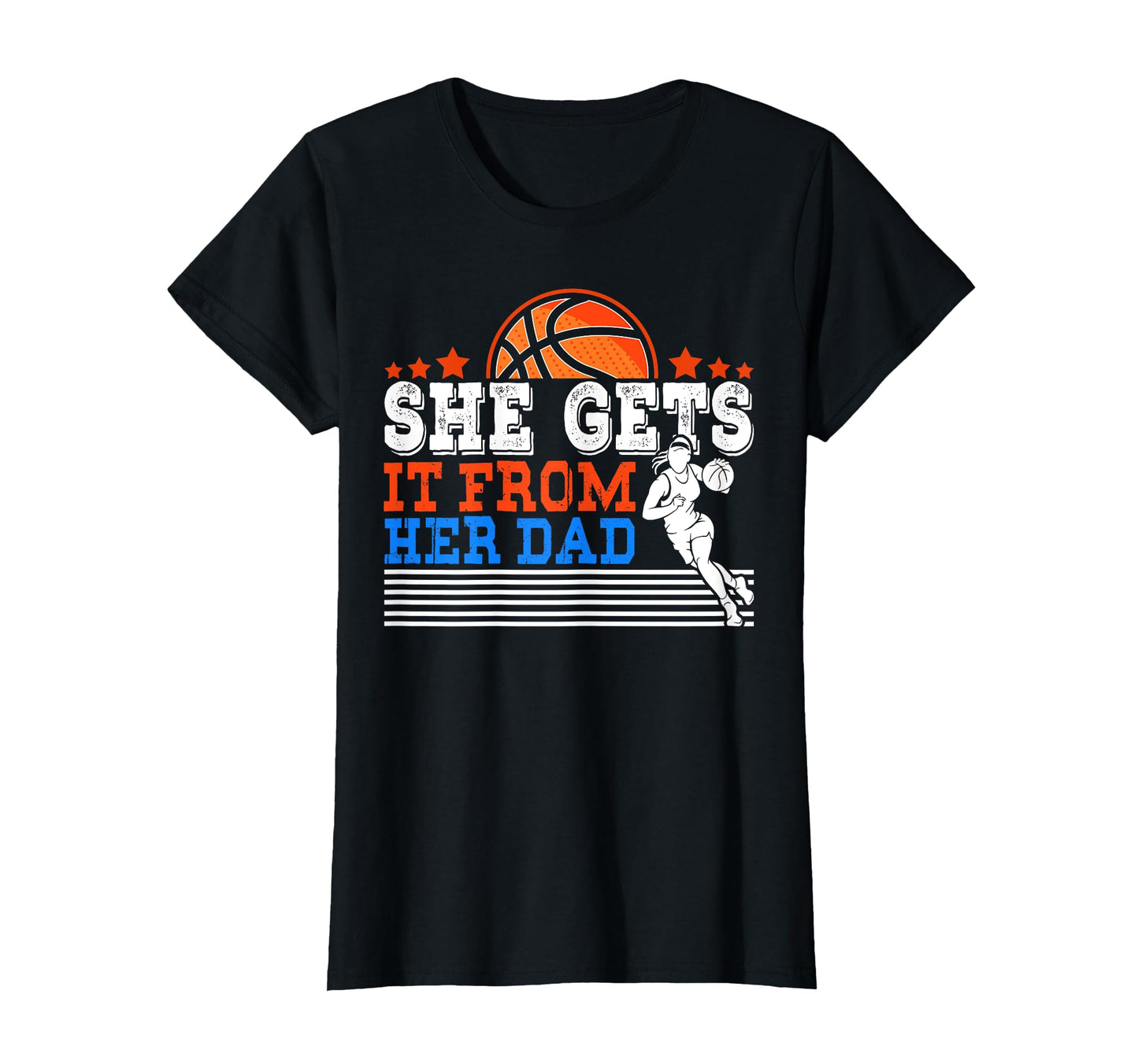 Womens Basketball Dad Coach T-Shirt - Custom Art Print for Adults - T-Shirt, Sweatshirt, Hoodie