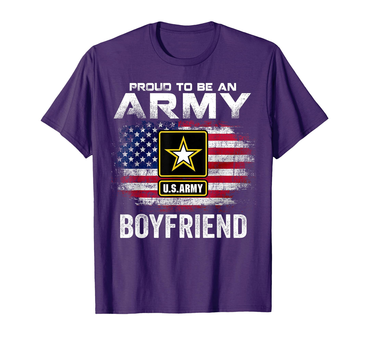 Proud To Be Army Boyfriend American T-Shirt - Unique Graphic for Adults - T-Shirt, Sweatshirt, Hoodie