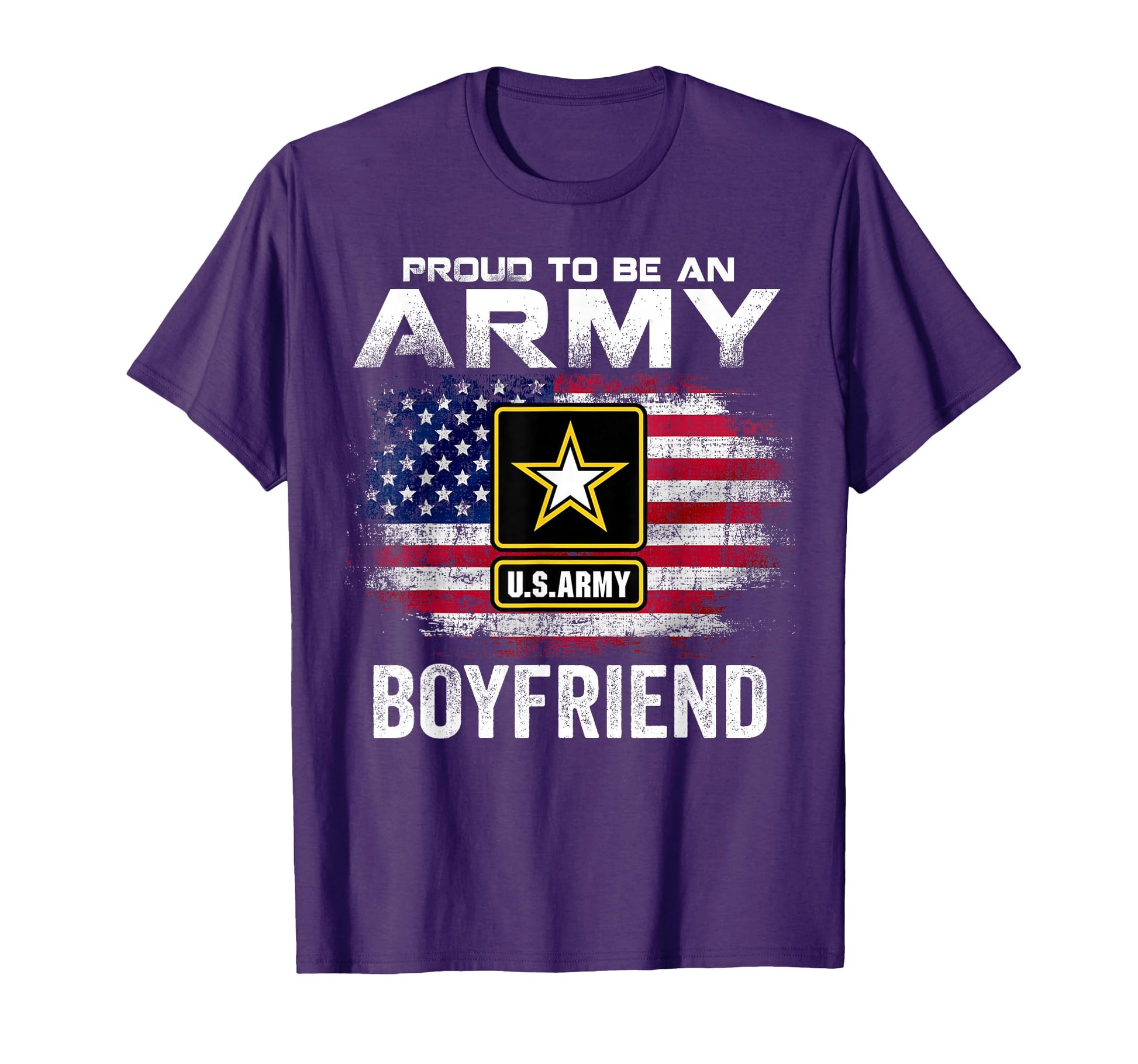 Proud To Be Army Boyfriend American T-Shirt - Unique Graphic for Adults - T-Shirt, Sweatshirt, Hoodie