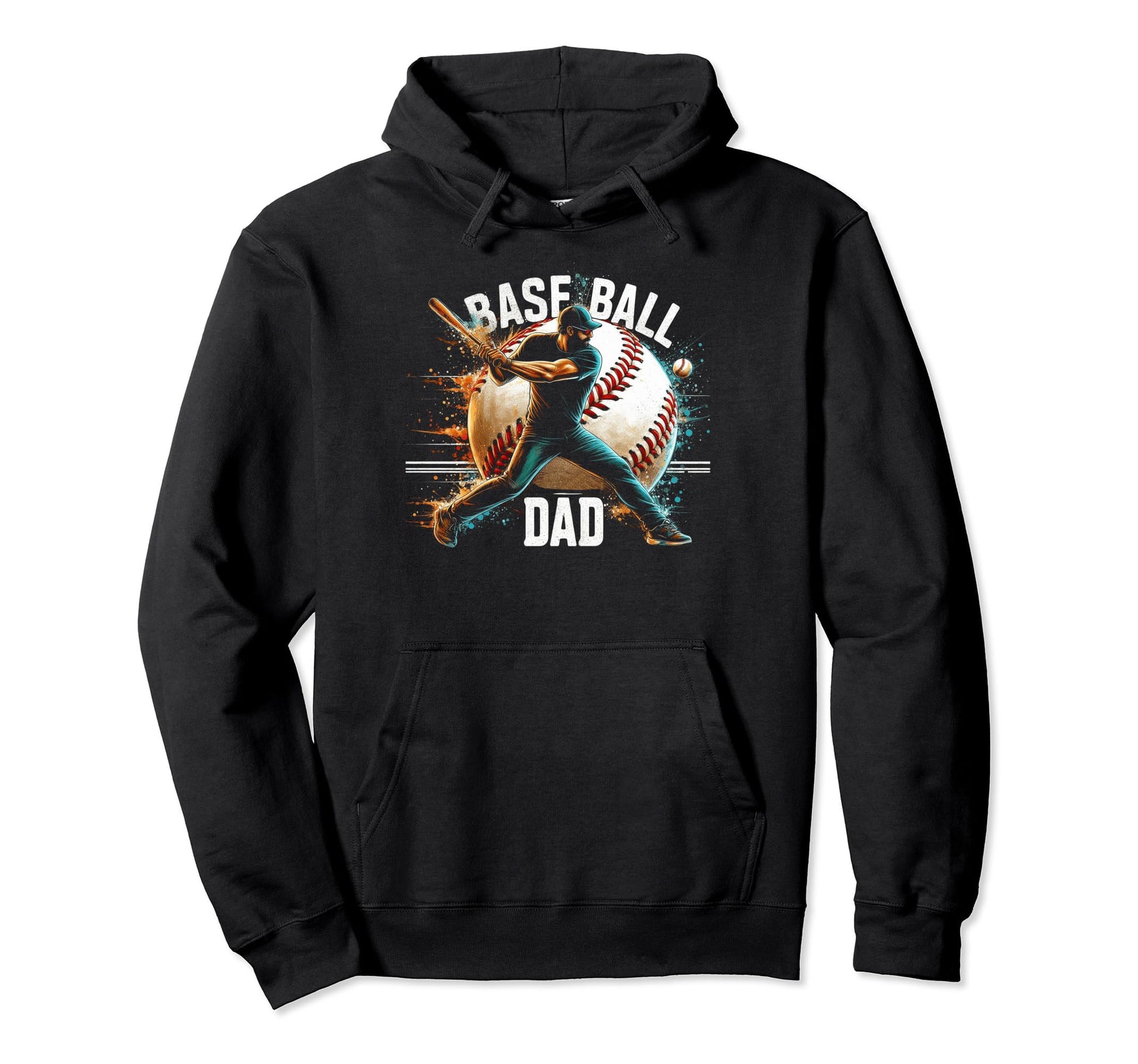 Baseball Dad Fathers Day Hoodie - Casual Everyday Wear for Adults - T-Shirt, Sweatshirt, Hoodie