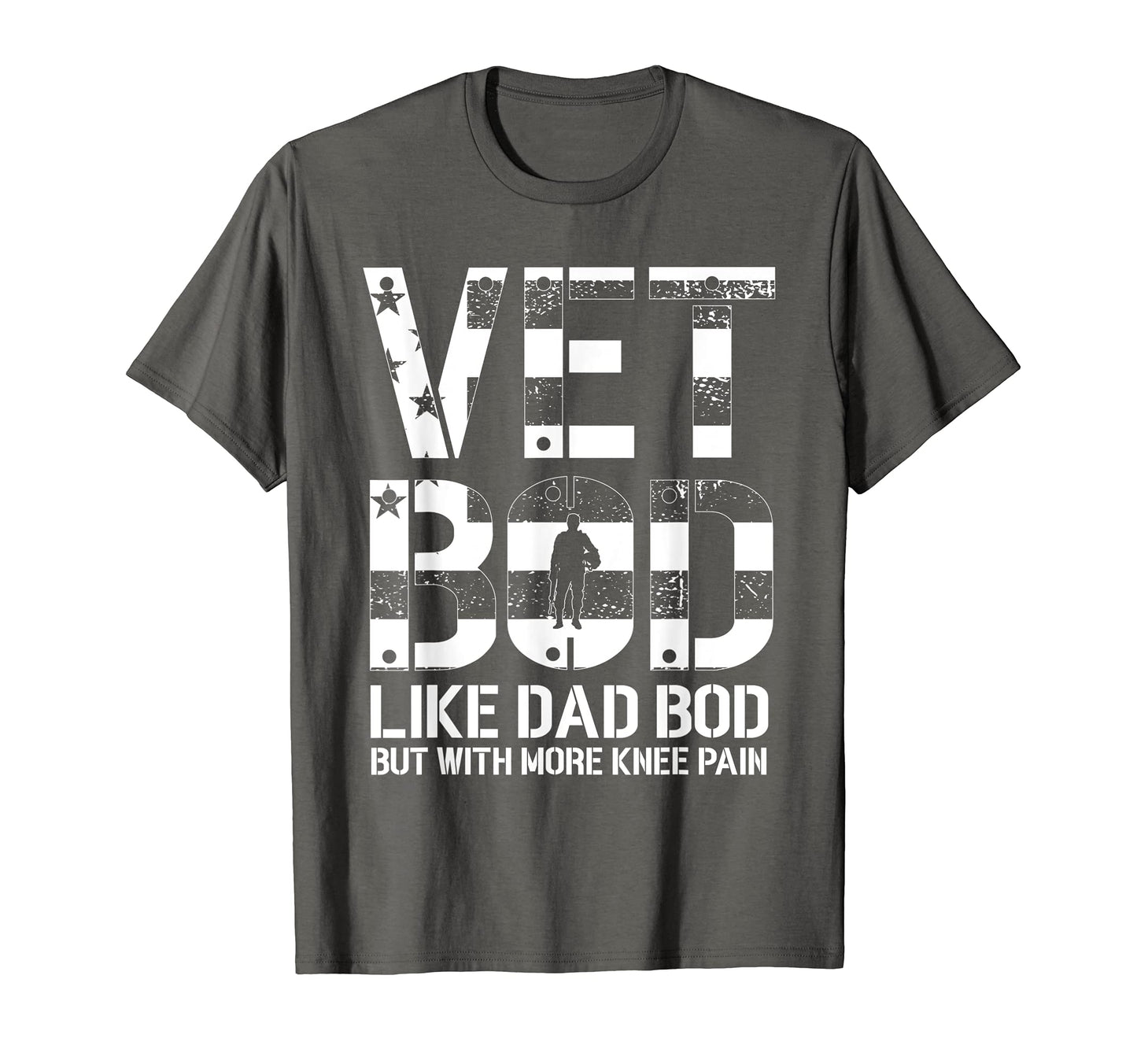Funny Veteran Usa Flag Vet Bod Veterans T-Shirt - Minimalist Print Unisex - T-Shirt, Sweatshirt, Hoodie