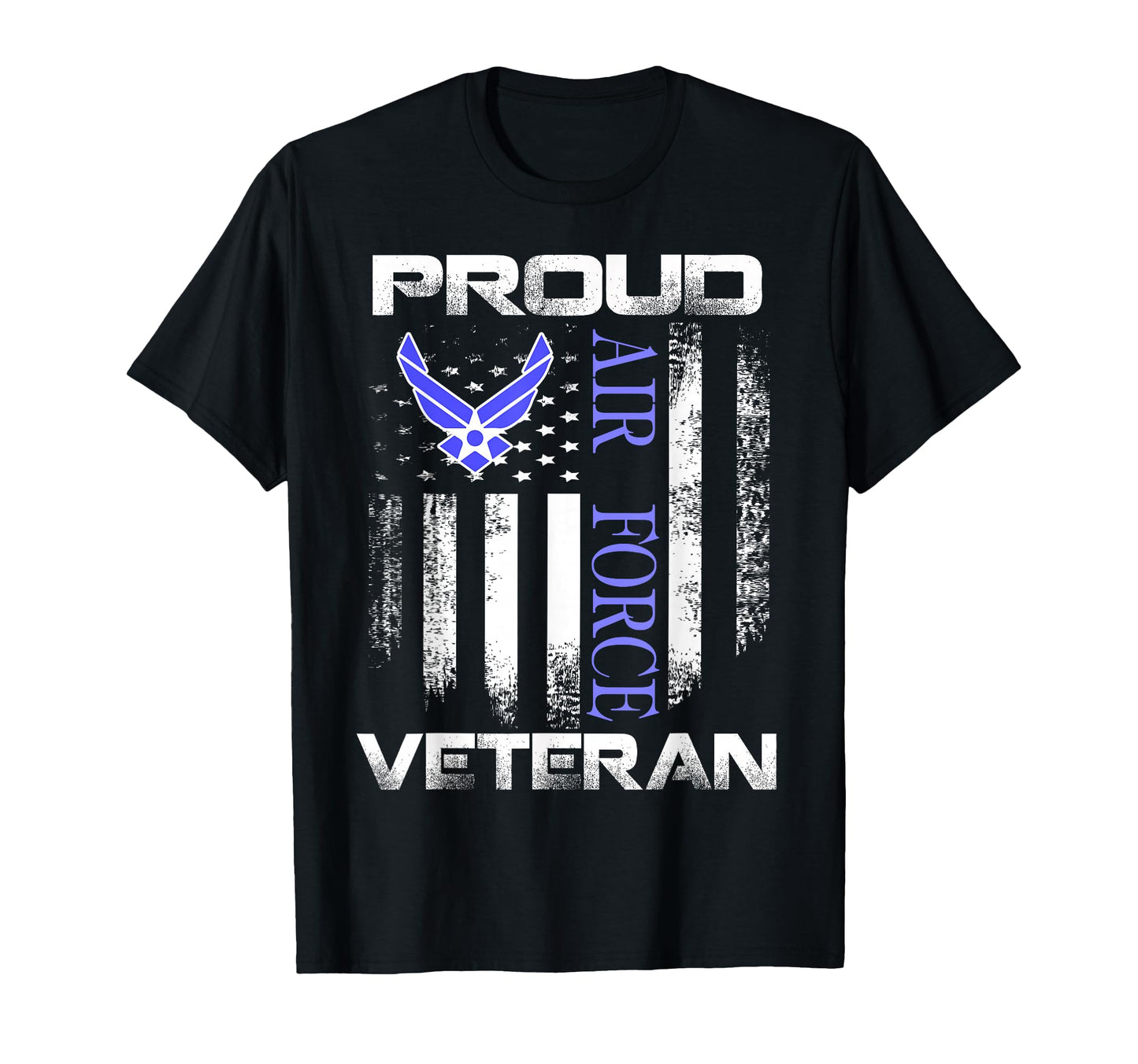 Proud Air Force Veteran American T-Shirt - Casual Everyday Wear Unisex - T-Shirt, Sweatshirt, Hoodie