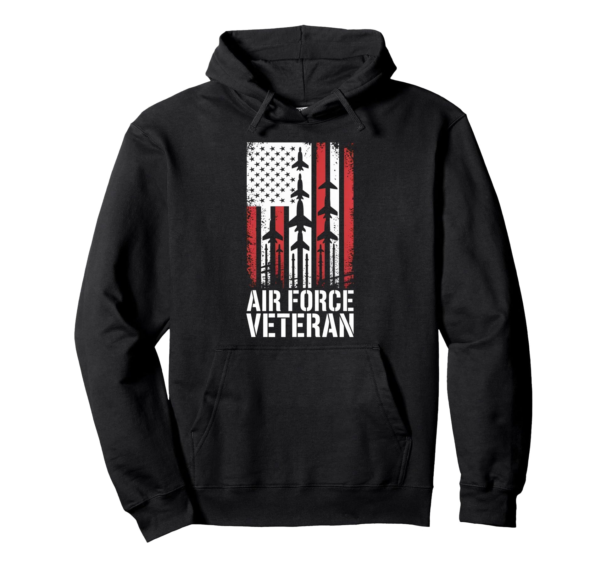 Air Force Veteran Us American Flag Hoodie - Custom Art Print for Adults - T-Shirt, Sweatshirt, Hoodie