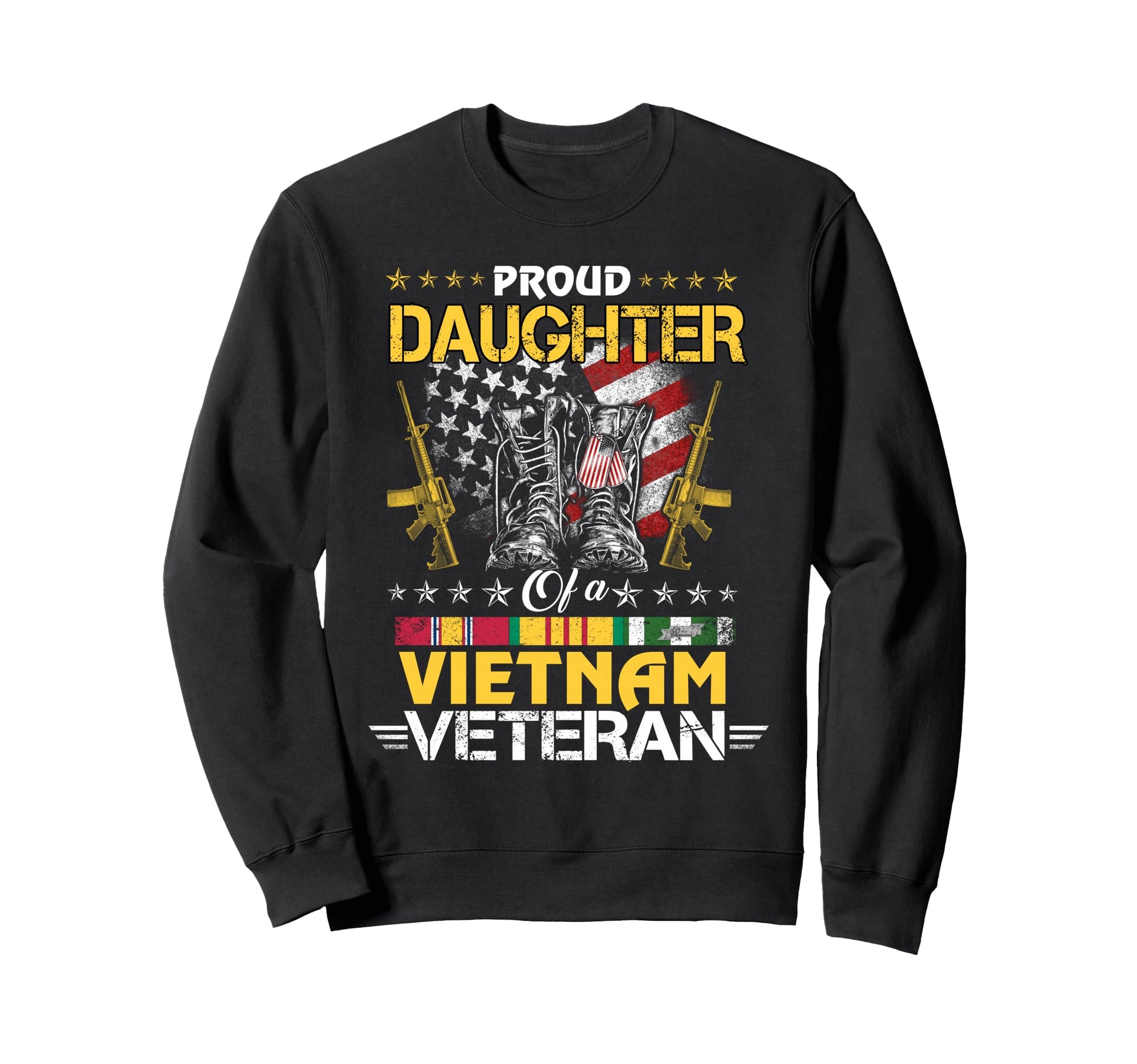 Proud Daughter Vietnam Sweatshirt - Casual Everyday Wear for Adults - T-Shirt, Sweatshirt, Hoodie